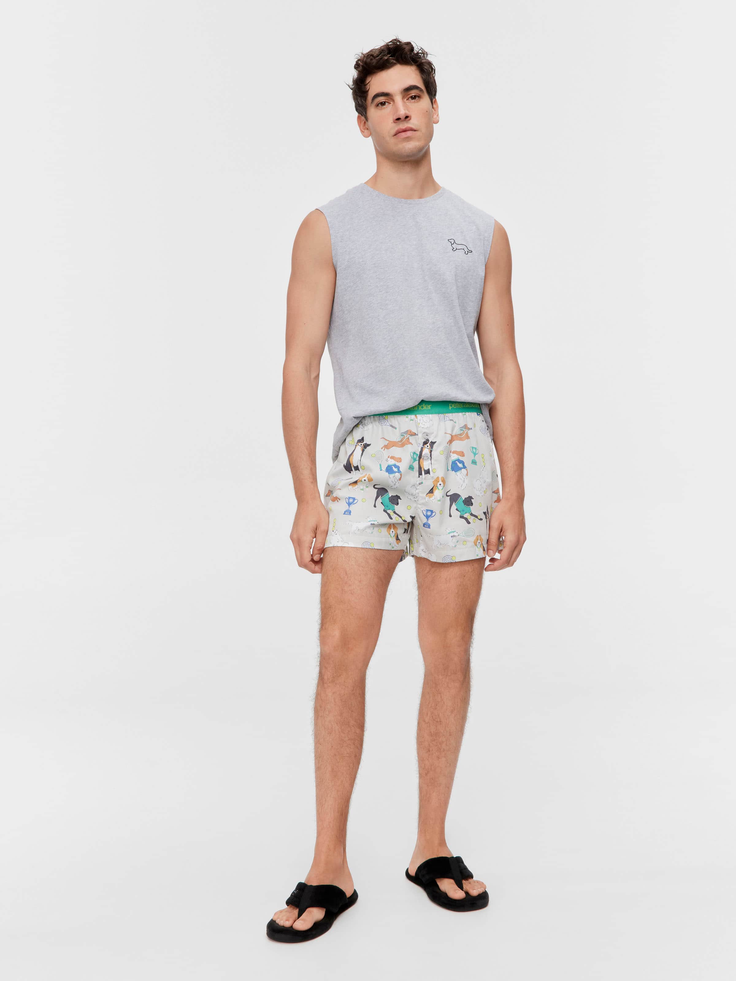 Tennis Dogs 100% Cotton Boxer Short