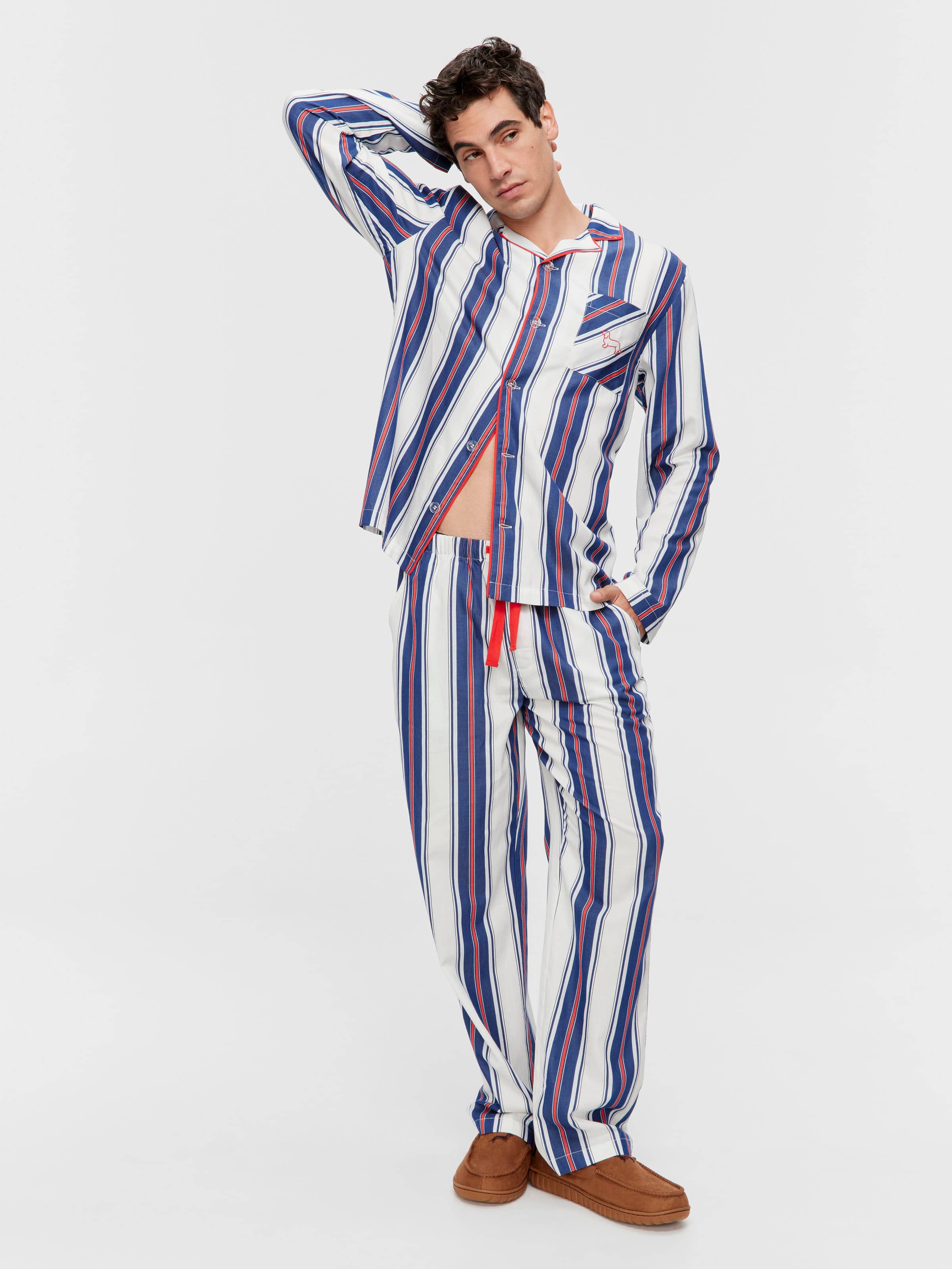 Image for Mattress Stripe Long Sleeve Pj Set from Peter Alexander