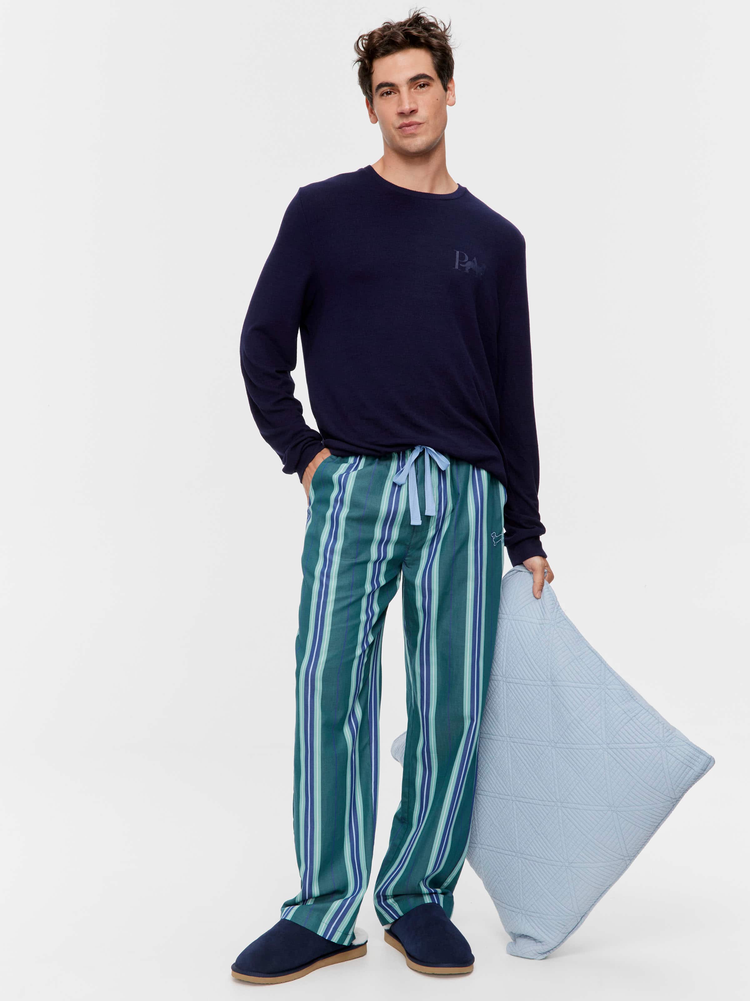 Image for Green Stripe Classic Pj Pant from Peter Alexander