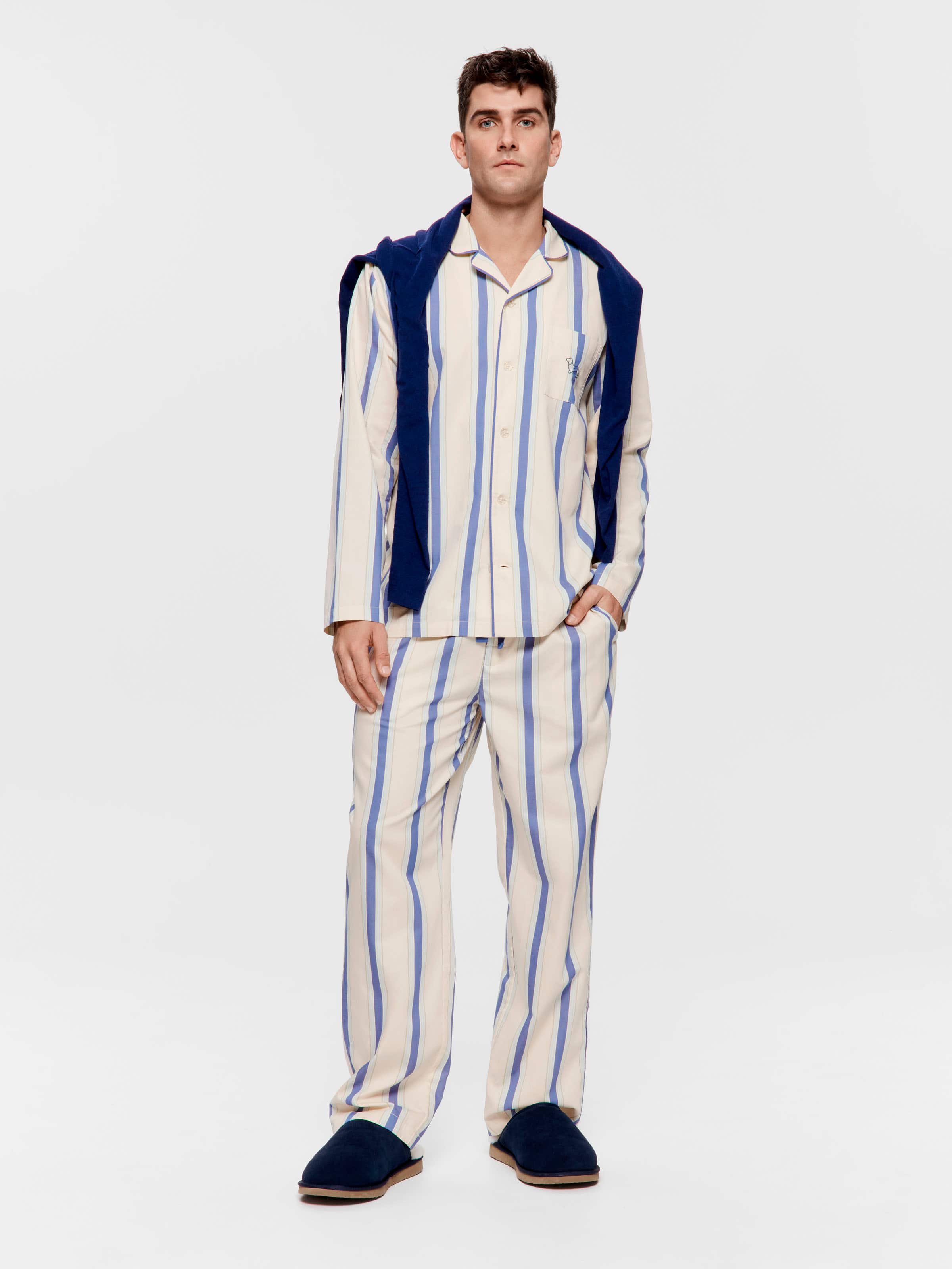 Track Stripe Long Sleeve Pj Set