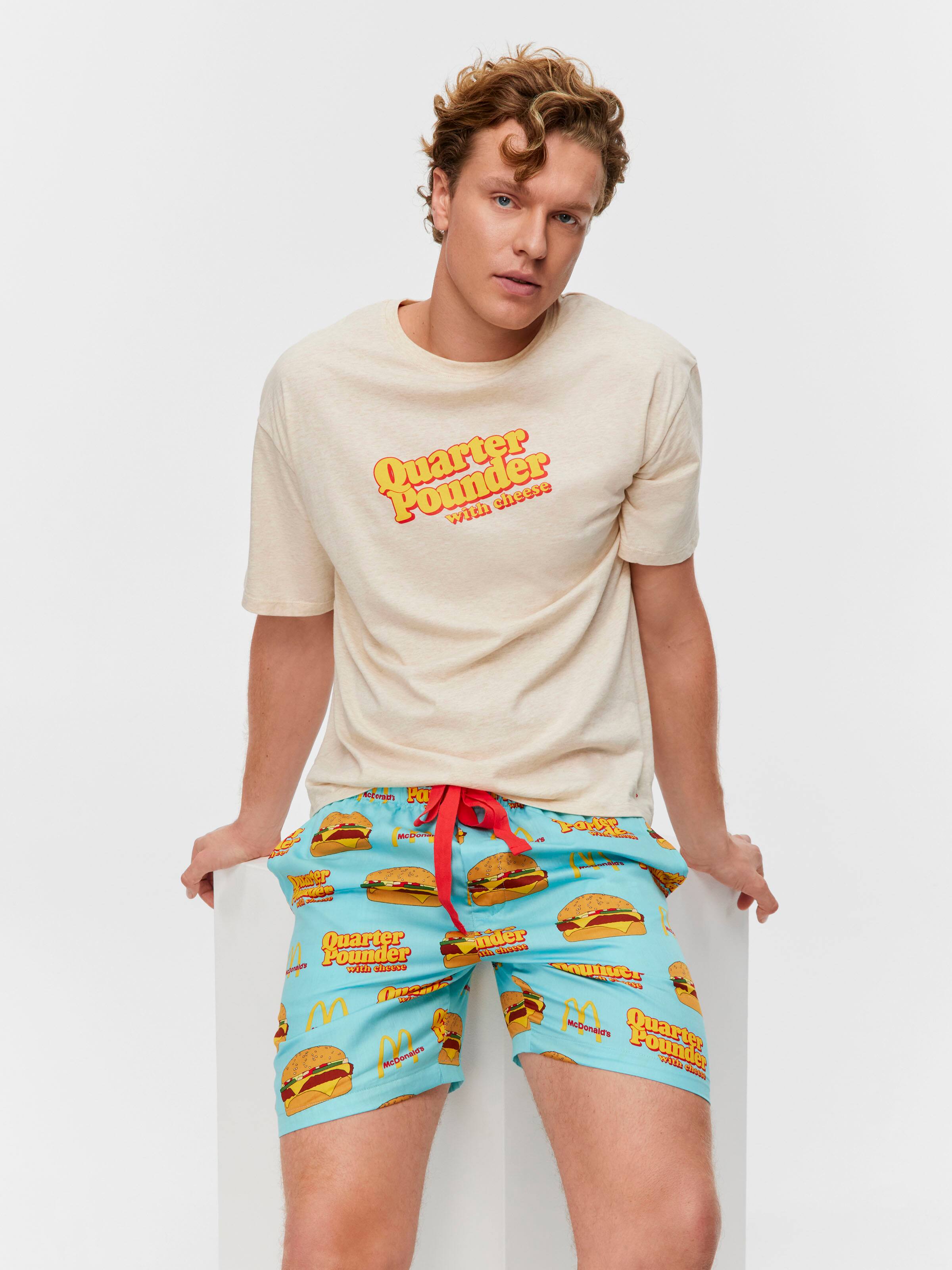 Mcdonalds Quarter Pounder Short Sleeve Pj Set