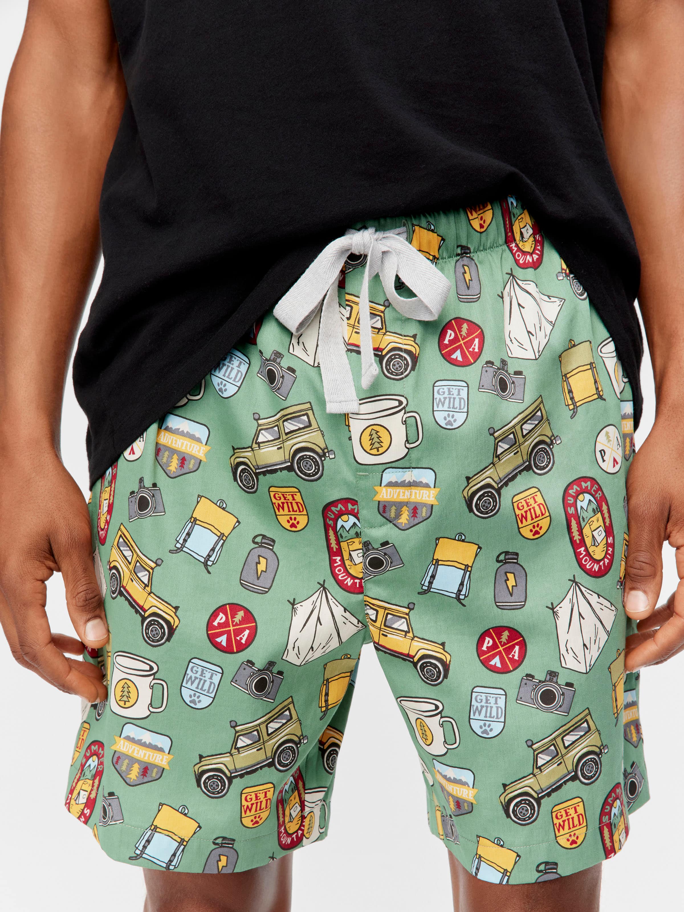 Camping 100% Cotton Mid Short