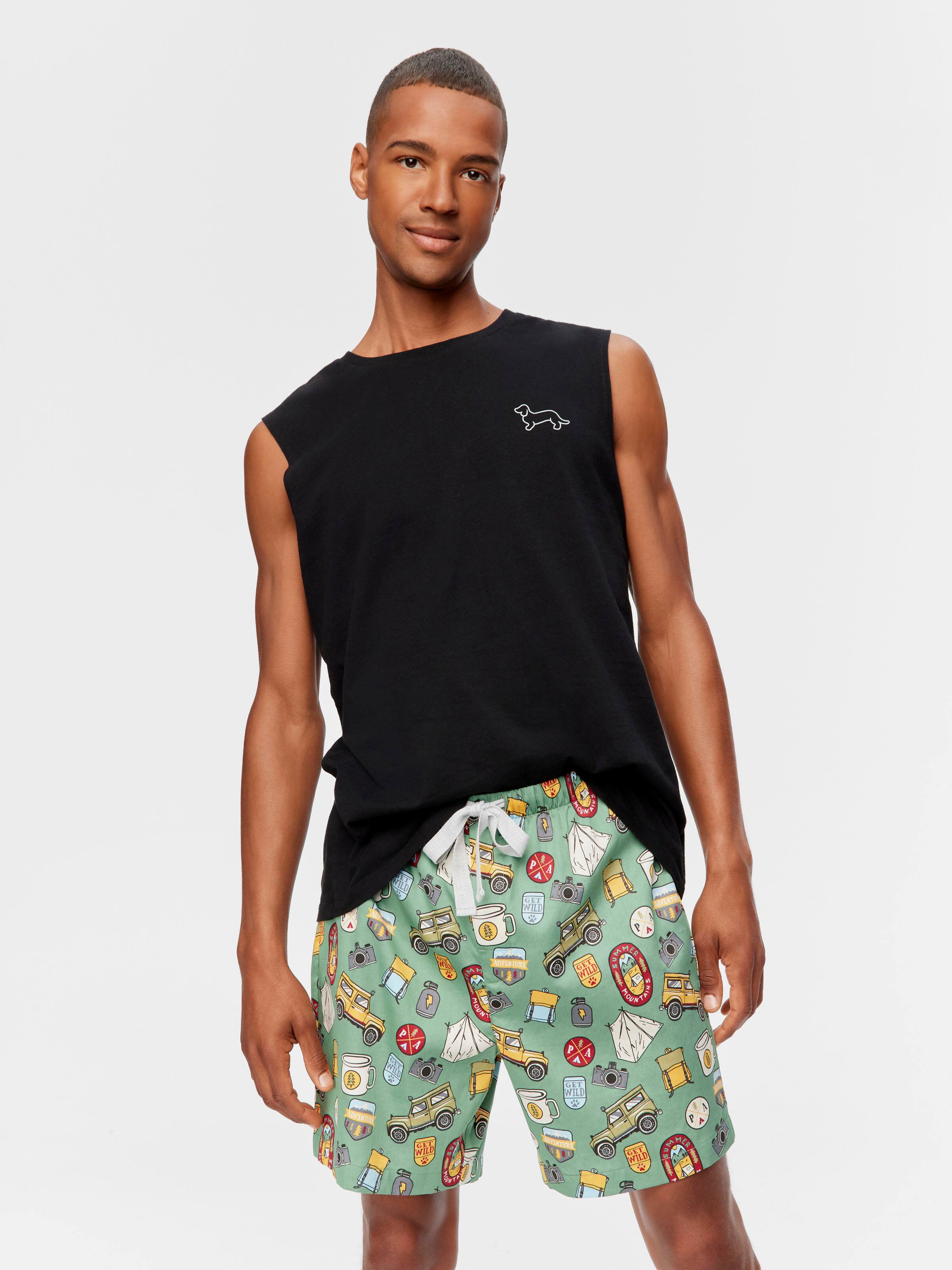 Camping 100% Cotton Mid Short