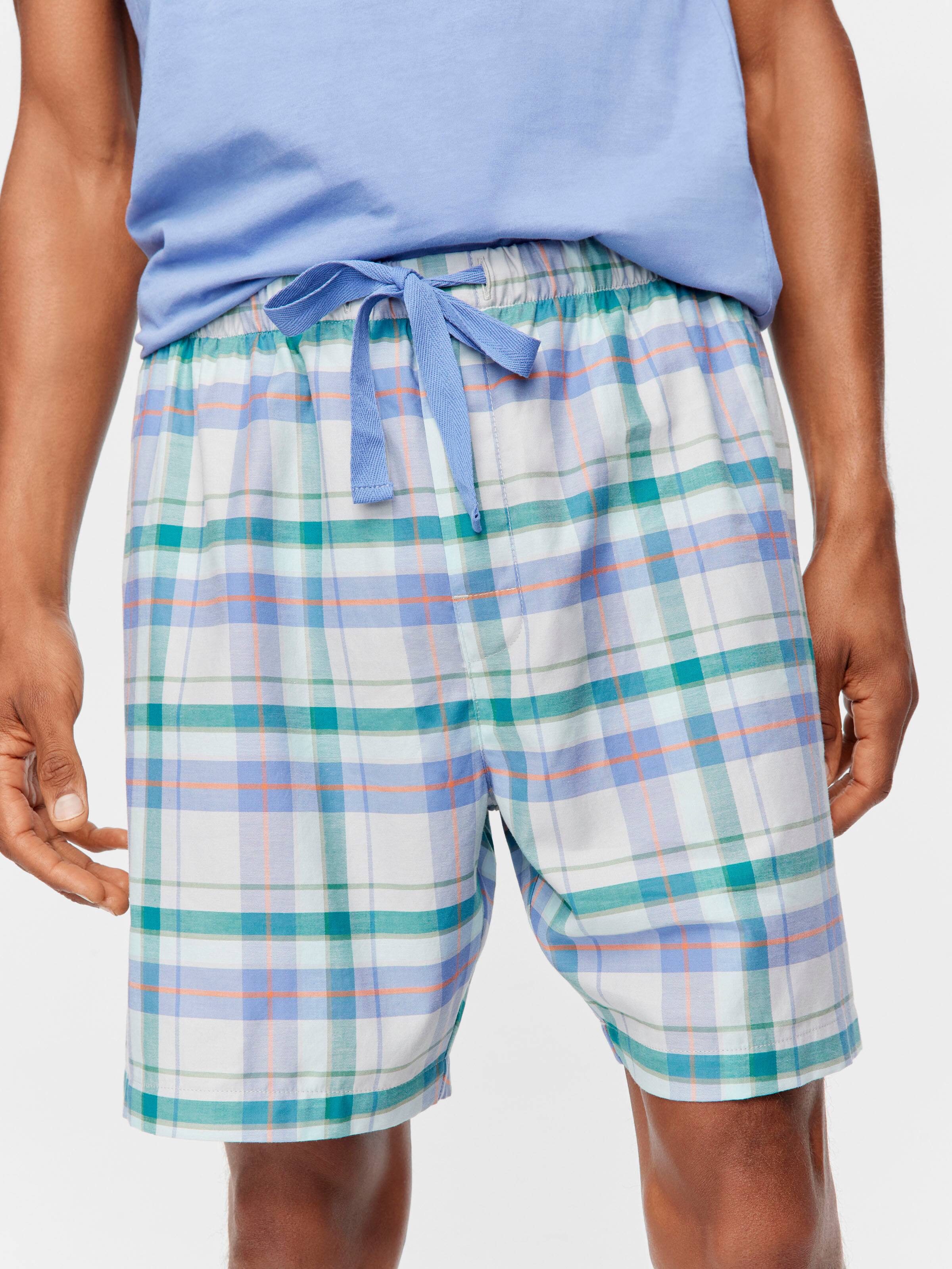 Summer Check 100% Cotton Mid Short