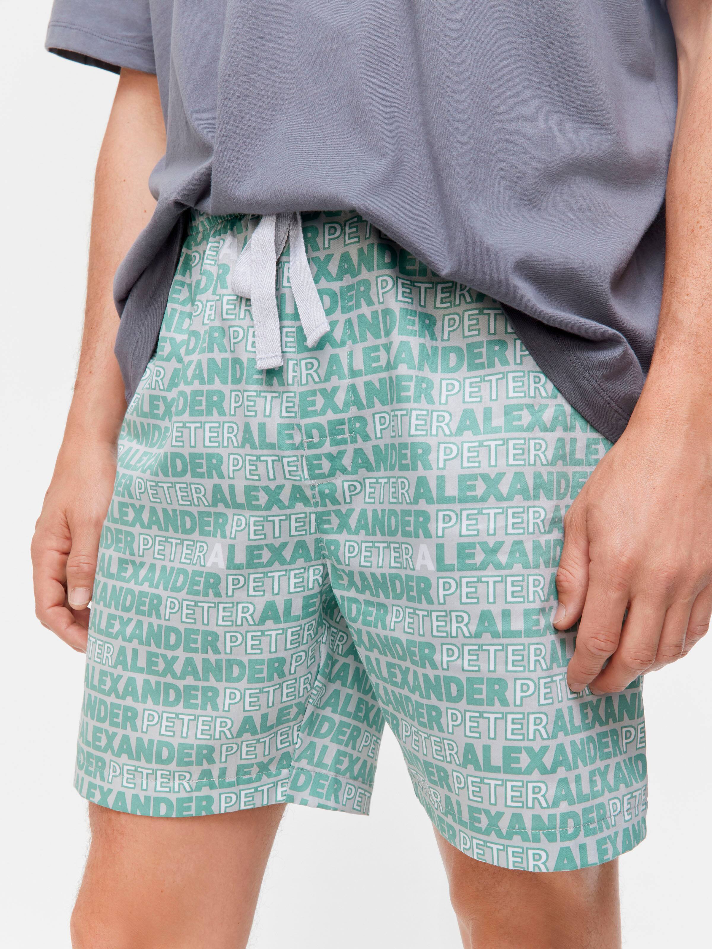 P.A Text Logo 100% Cotton Mid Short