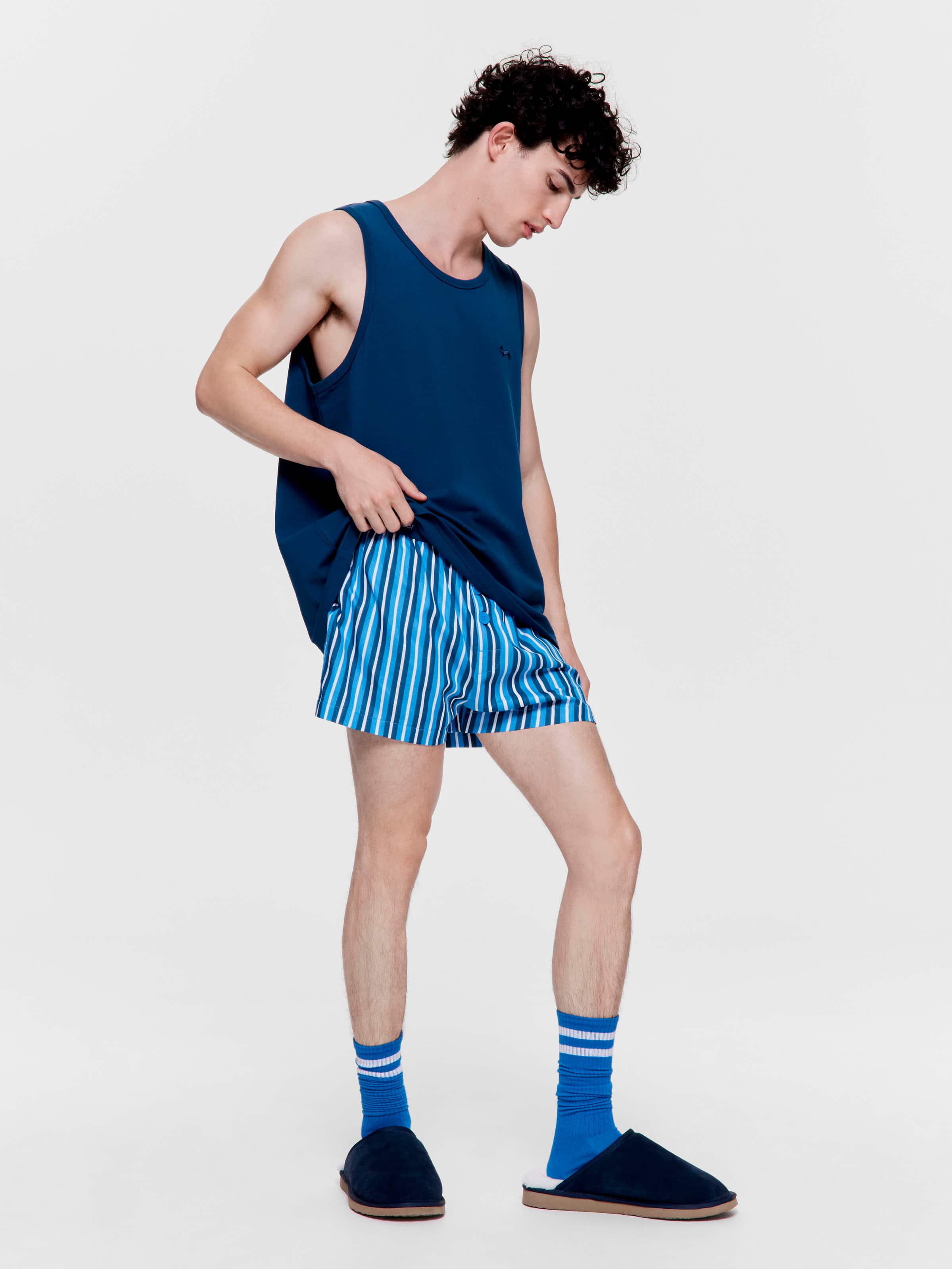 Navy Blue Sleeveless Tee