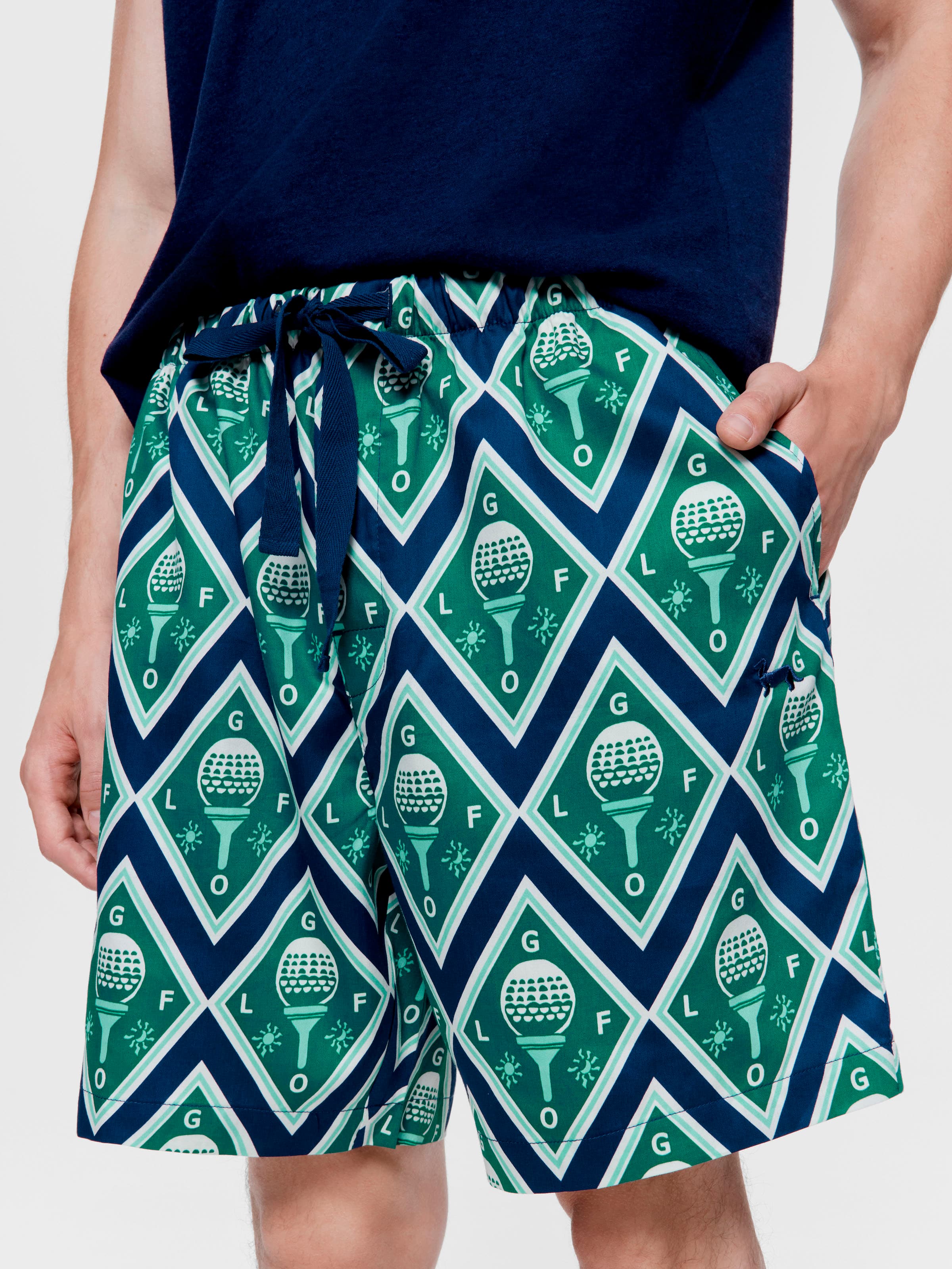 Golf 100% Cotton Mid Short