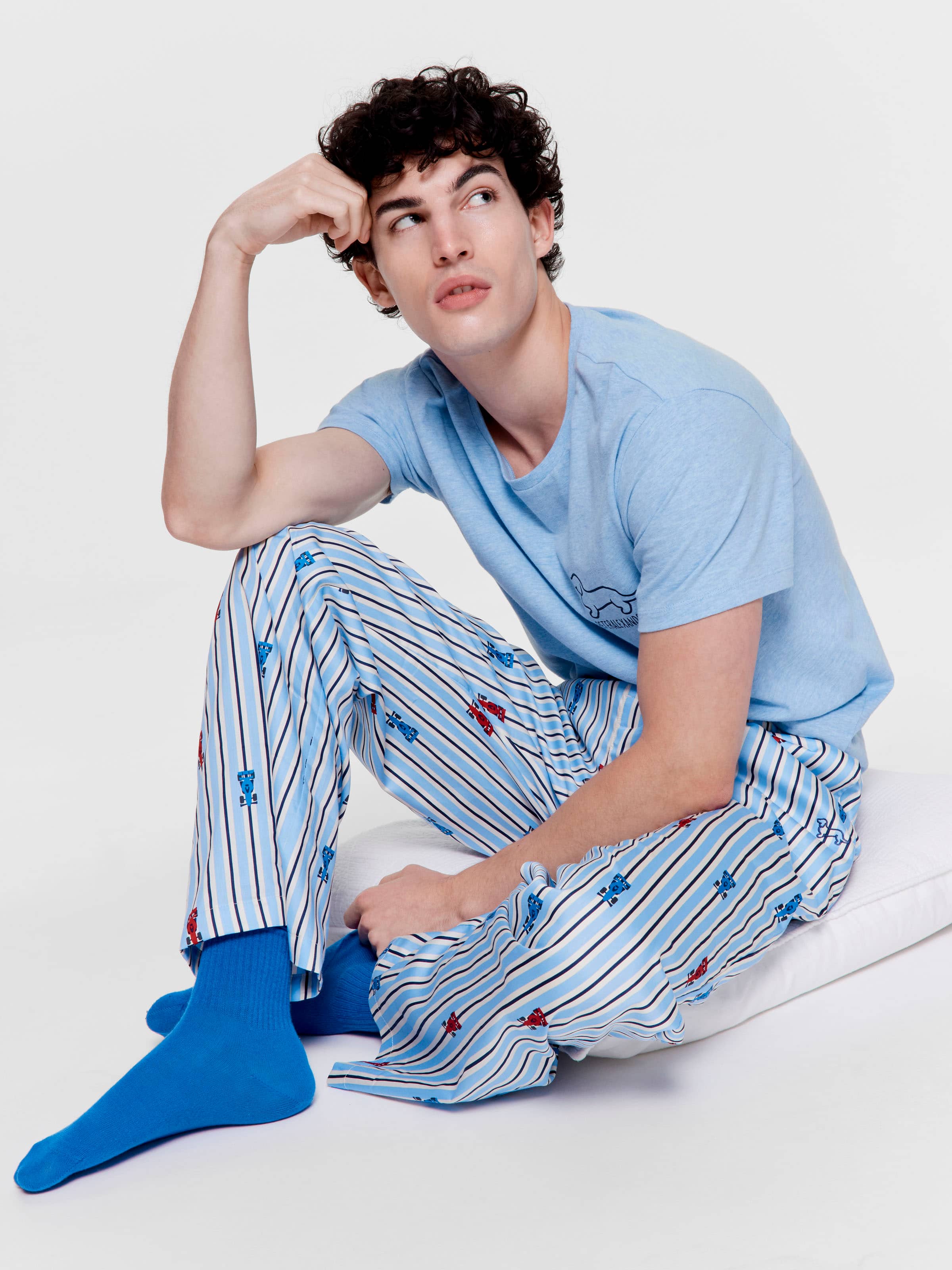 Race Car Stripe 100% Cotton Classic Pj Pant