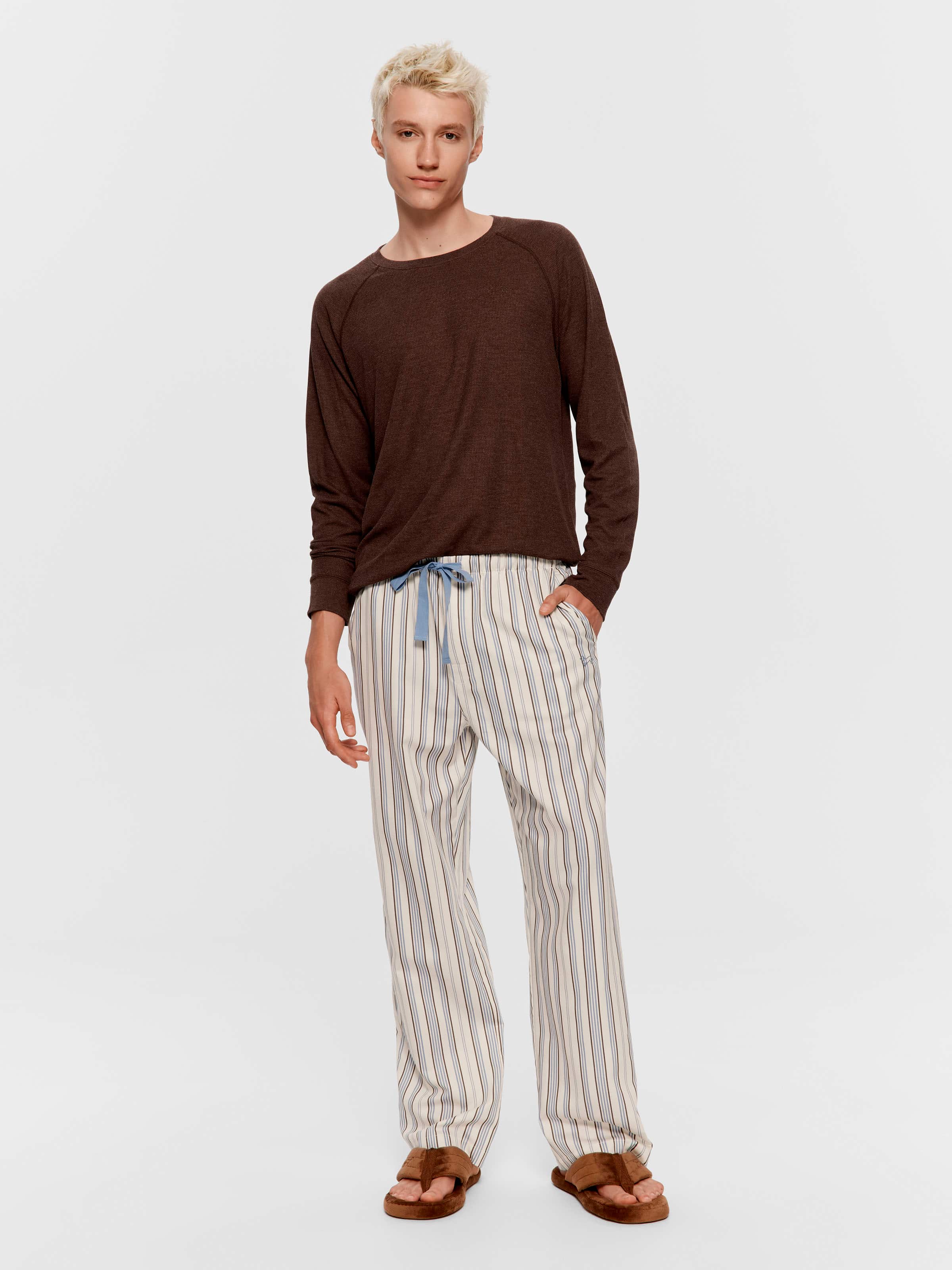 Multi Stripe 100% Cotton Classic Pj Pant