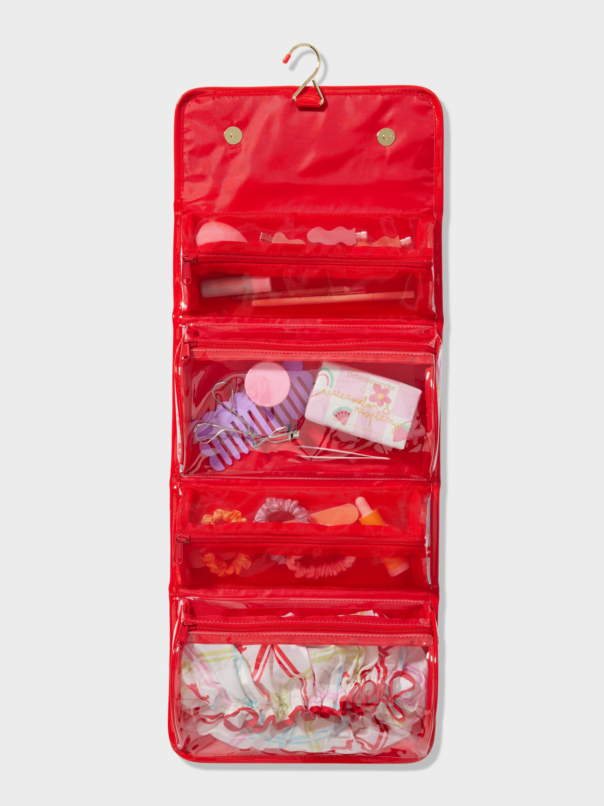 Penny Check Fold Out Cosmetic Bag