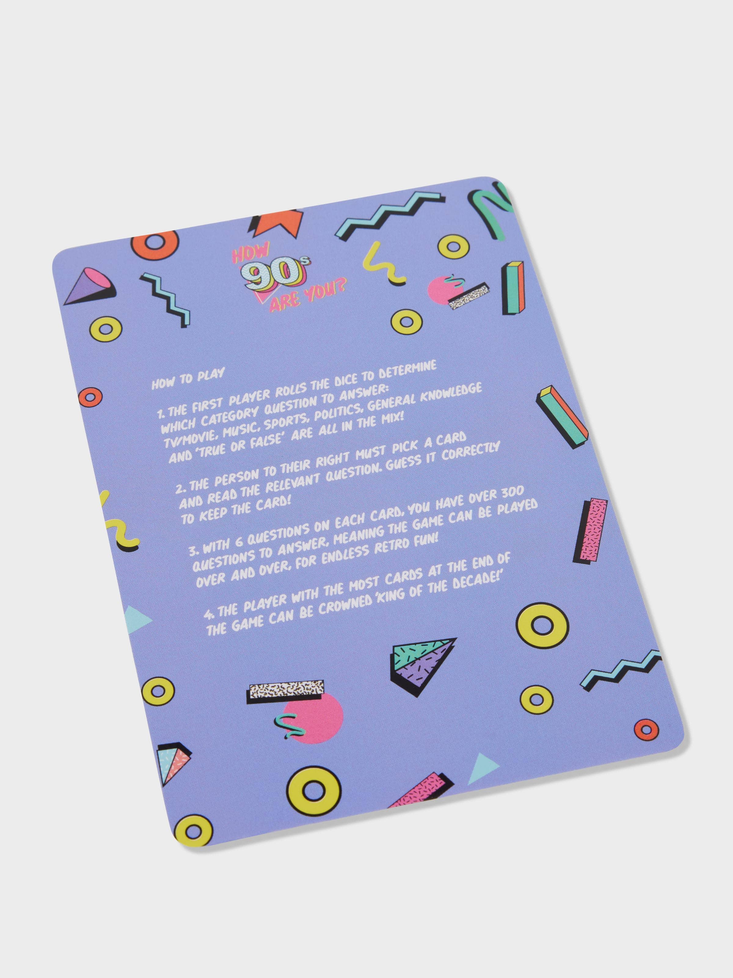 How 90'S Are You Card Game