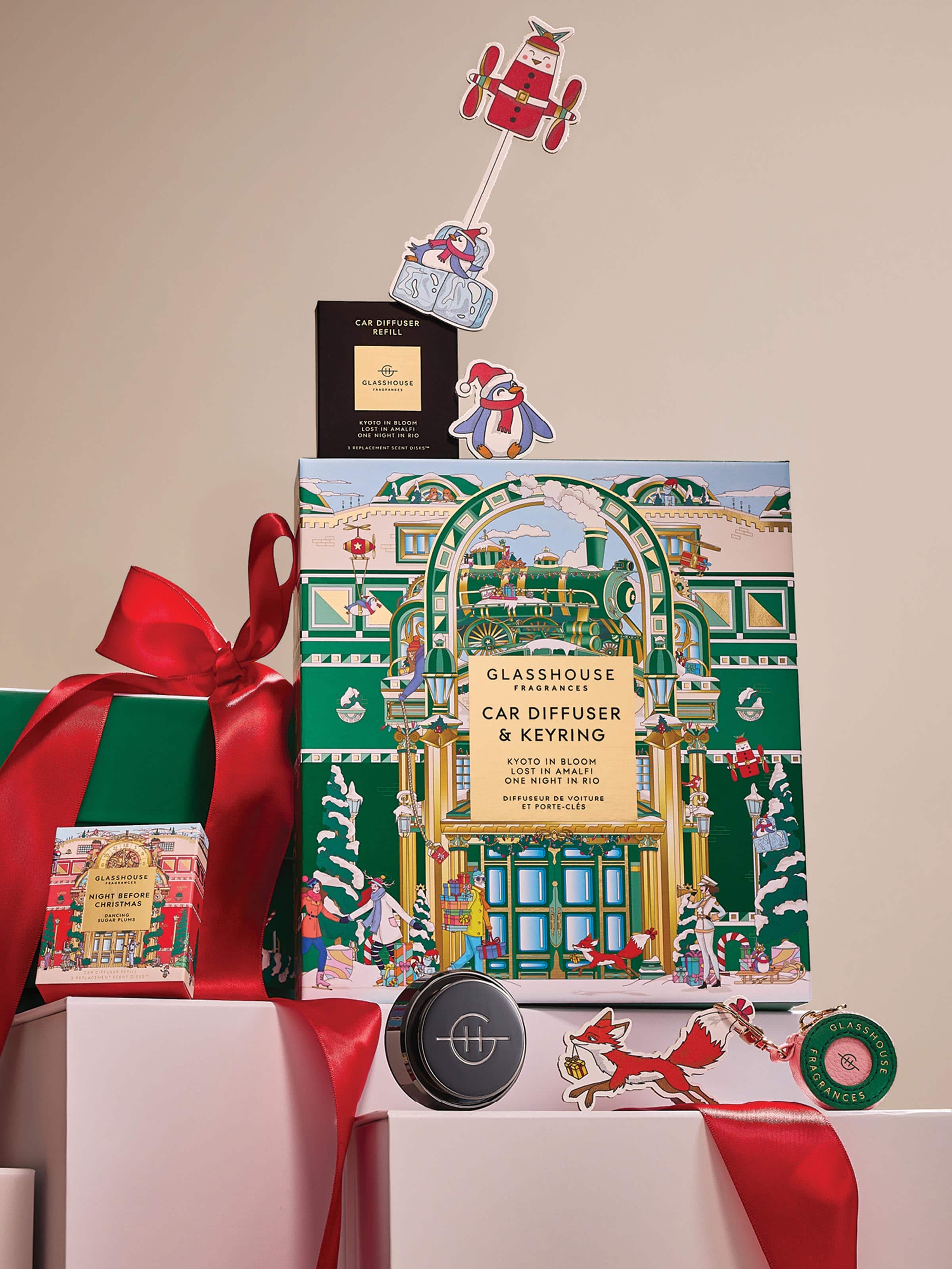 Glasshouse Fragrances Car Diffuser & Keyring Gift Set