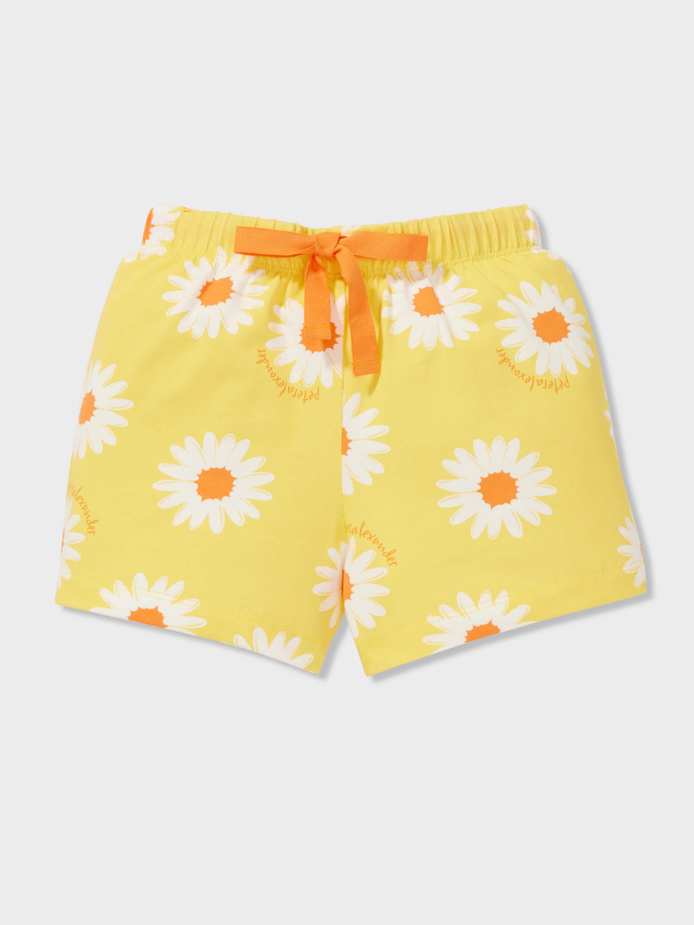 Jnr Girls Daisy Print Short Pj Set