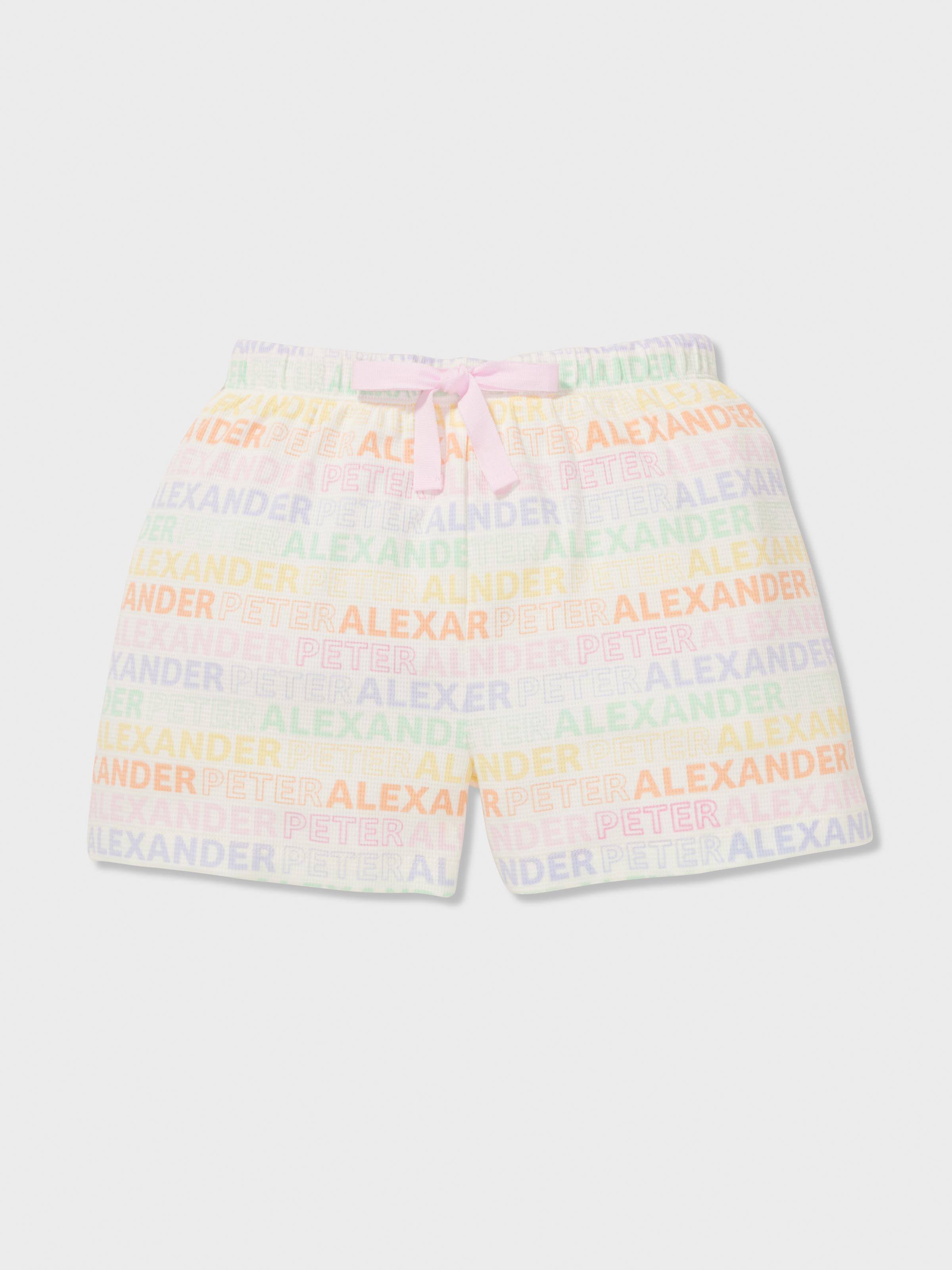 Girls Rainbow Logo Short Pj Set