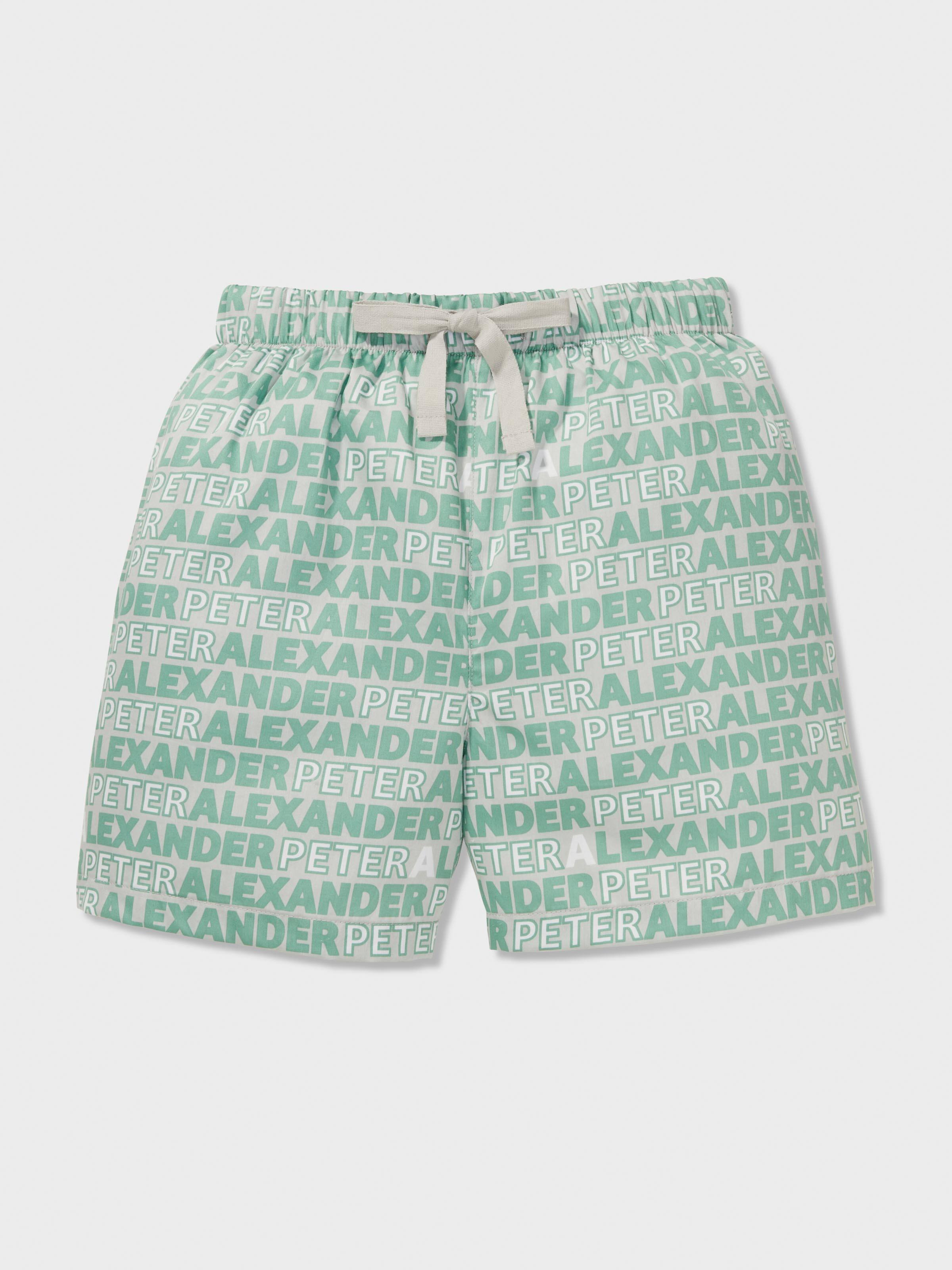Boys P.A. Logo 100% Cotton Short Pj Set