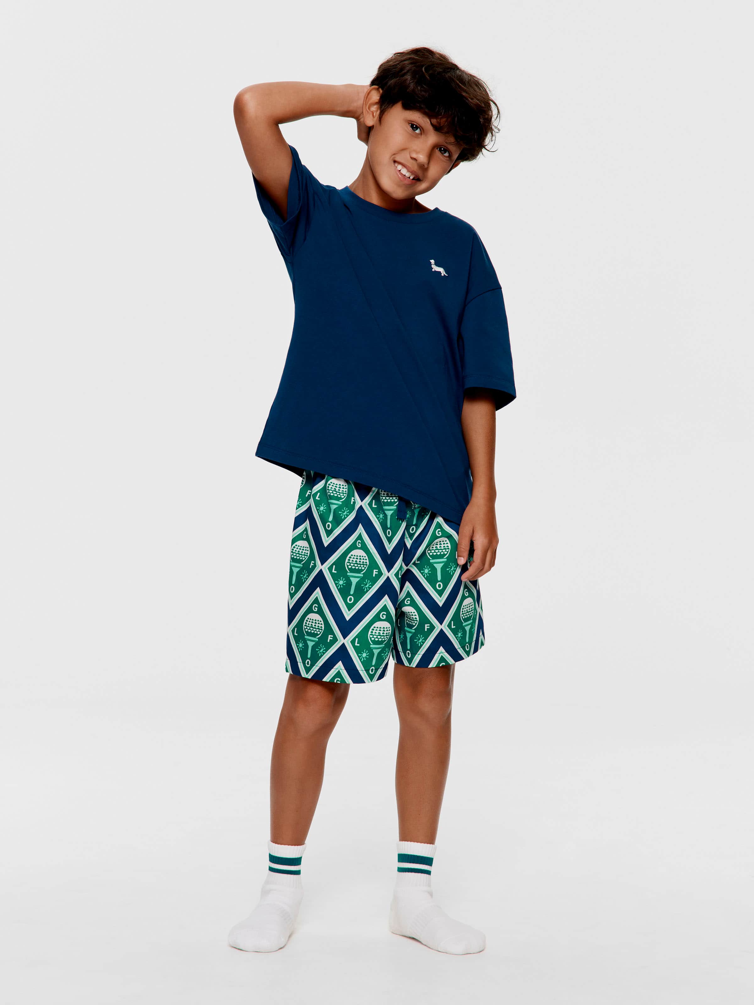 Boys Golfing Short Pj Set