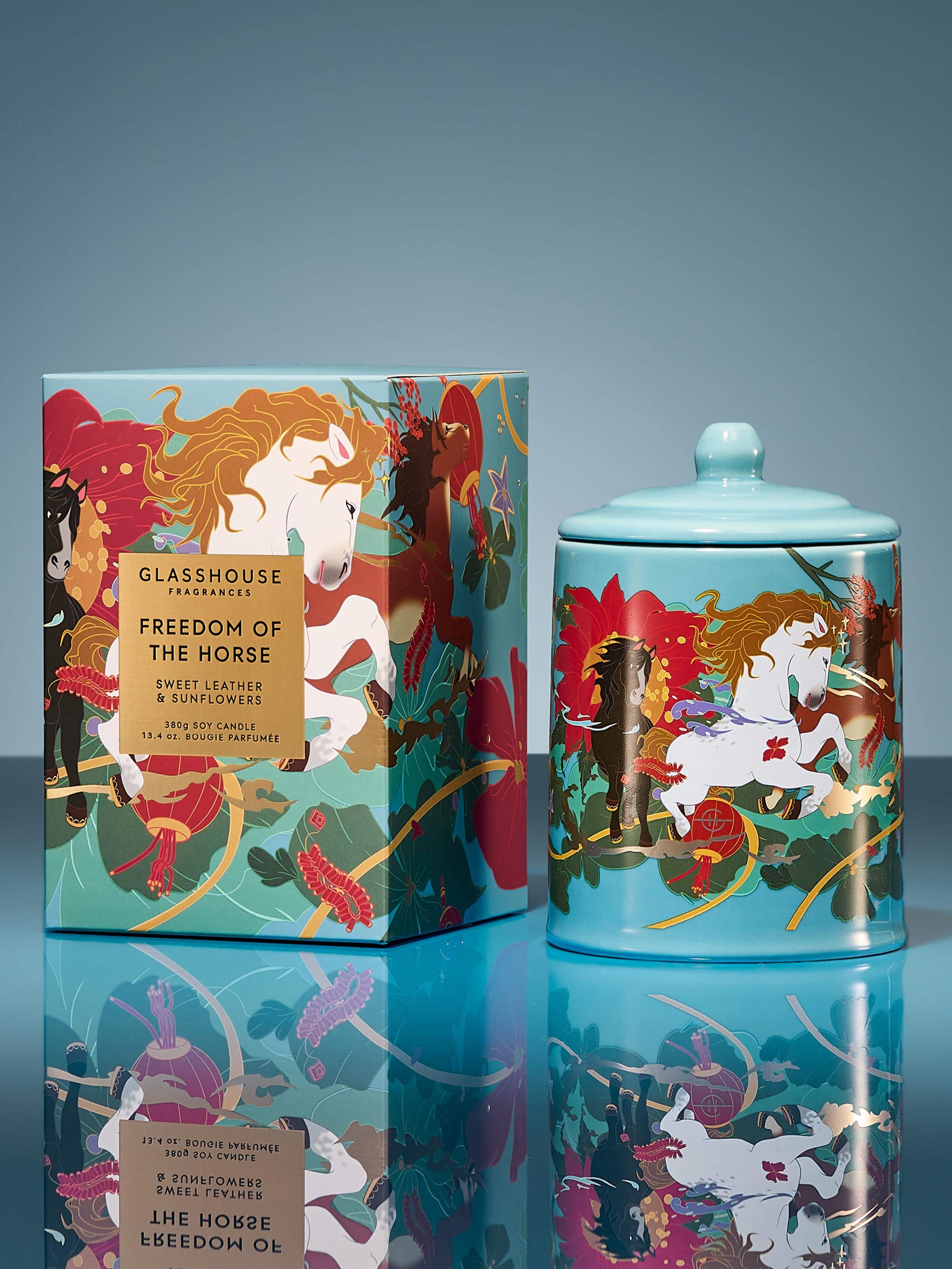 Glasshouse Fragrances Limited Edition Freedom Of The Horse 380G Candle