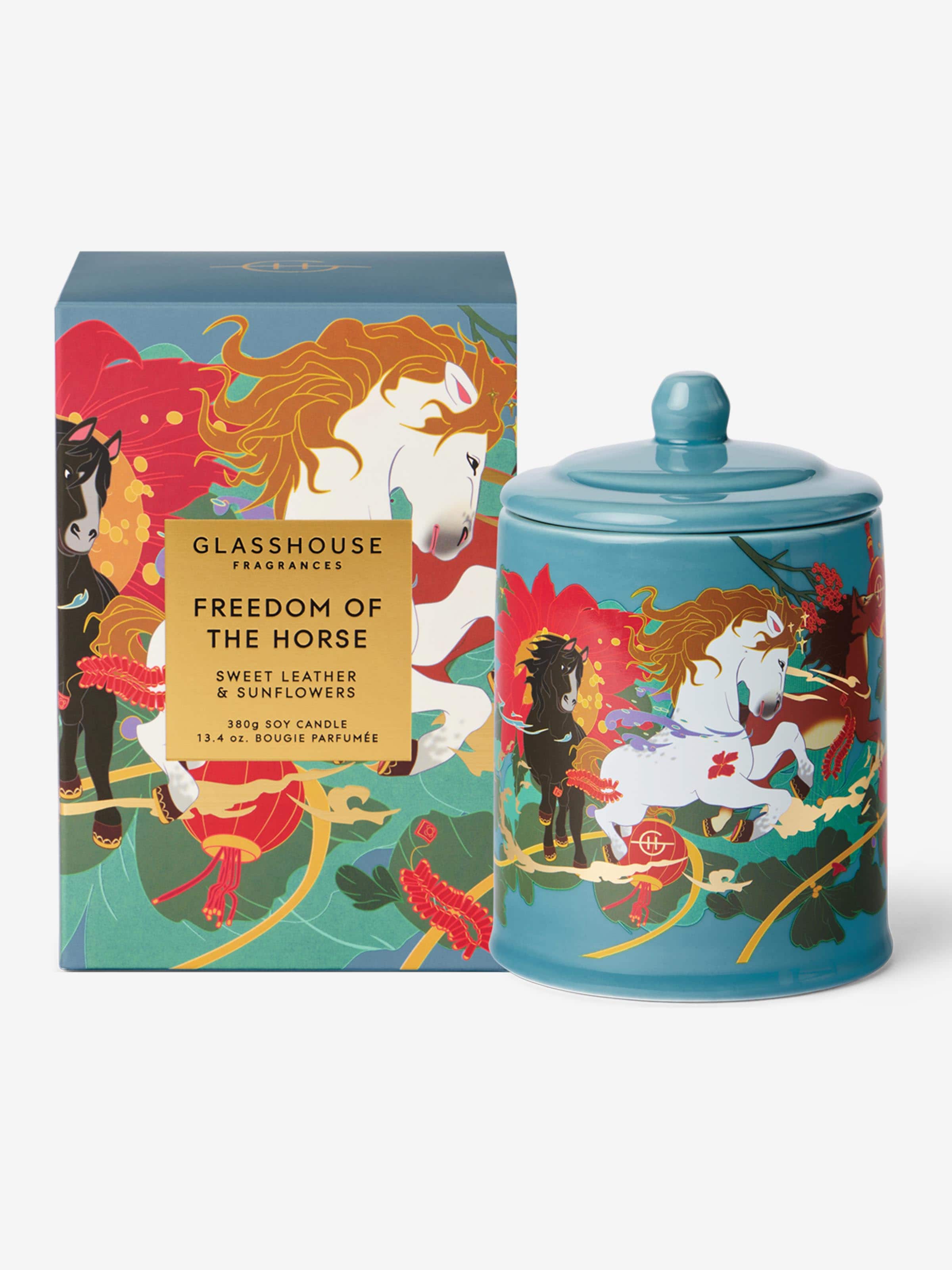 Glasshouse Fragrances Limited Edition Freedom Of The Horse 380G Candle