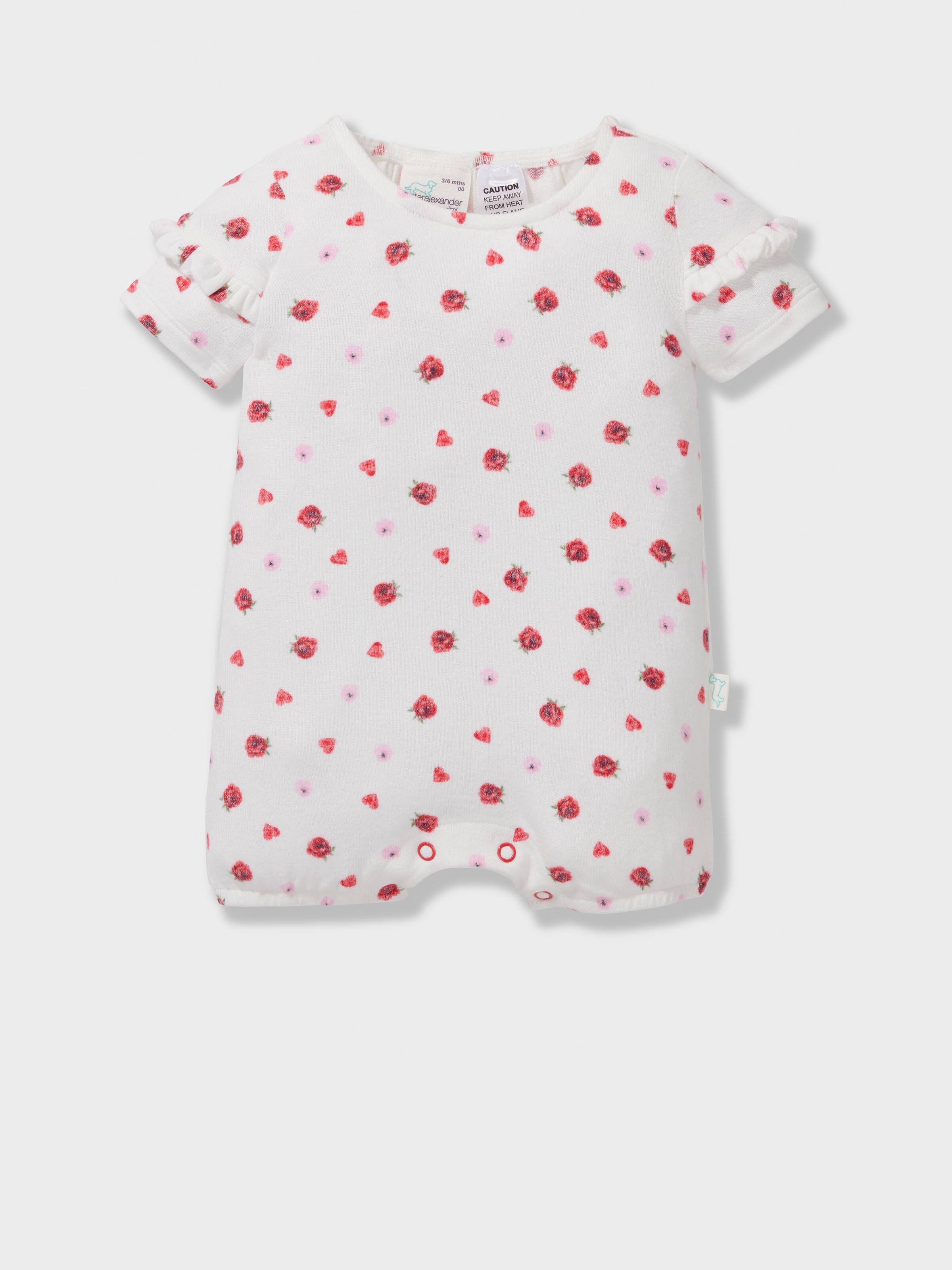 Baby Girls Ditsy Floral Romper