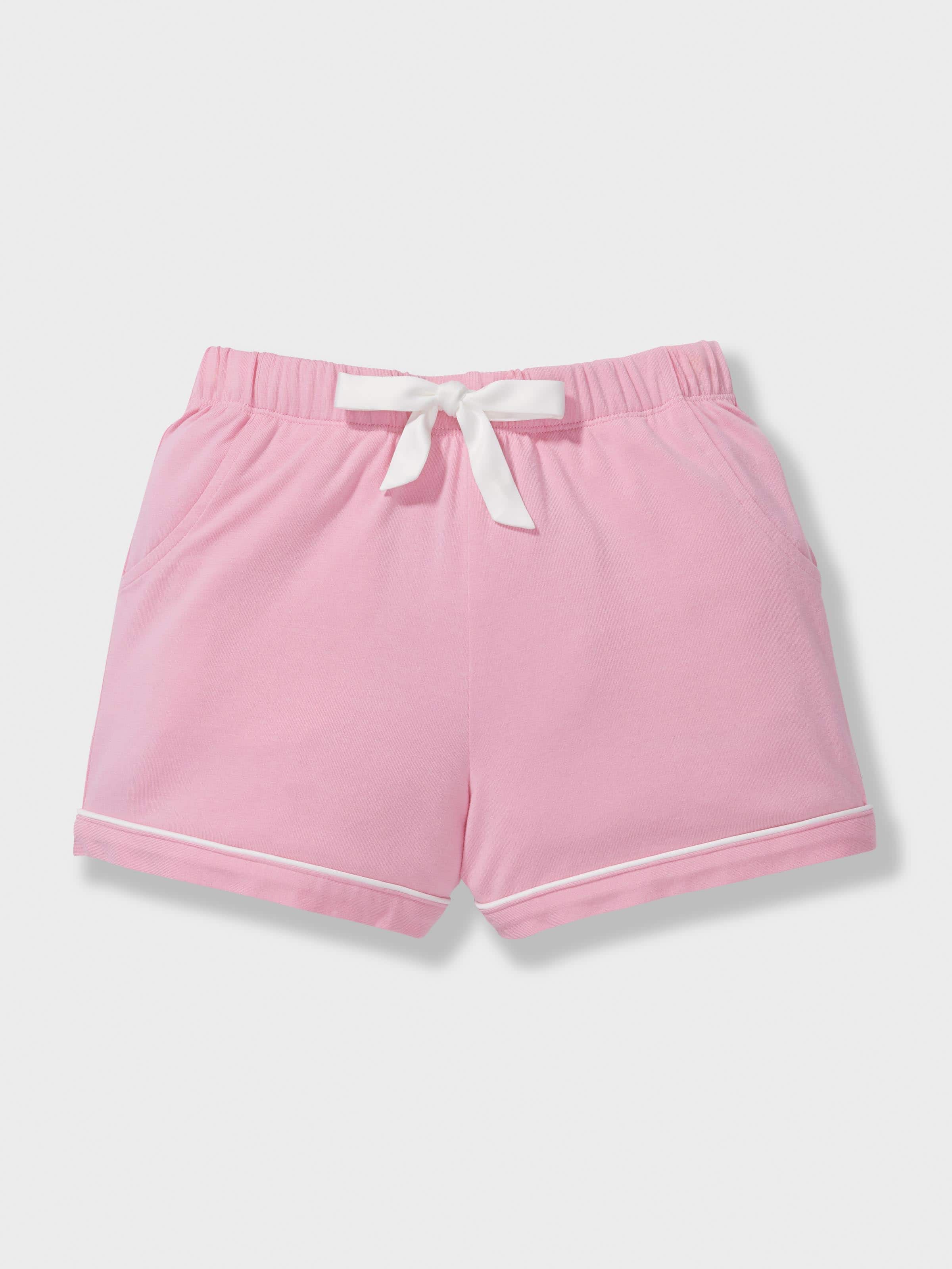 Jnr Girls Pink Bamboo Classic Shortie Pj Set