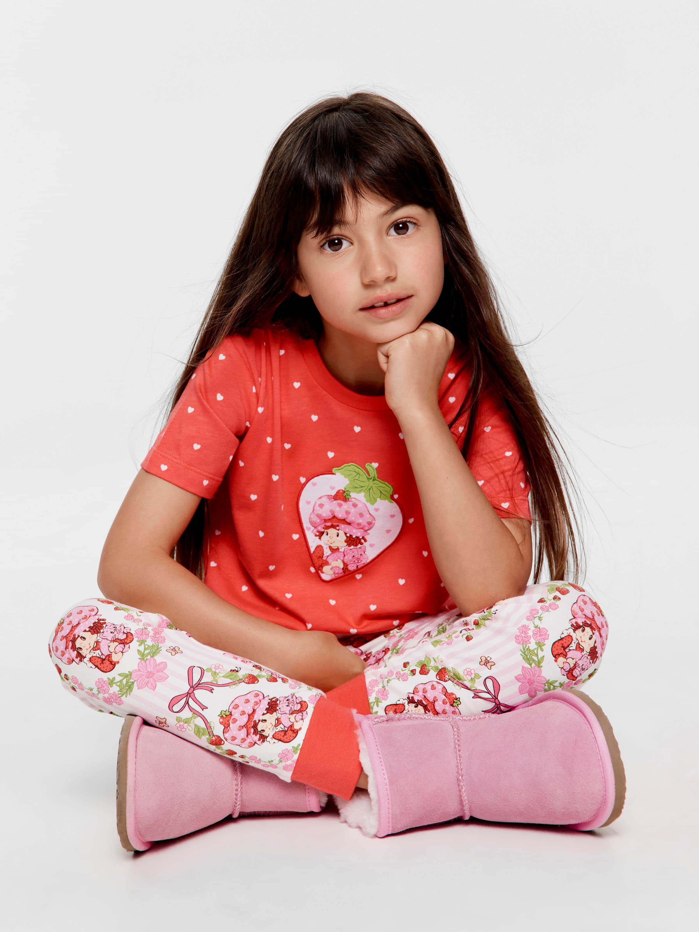 Jnr Girls Strawberry Shortcake Long Pj Set