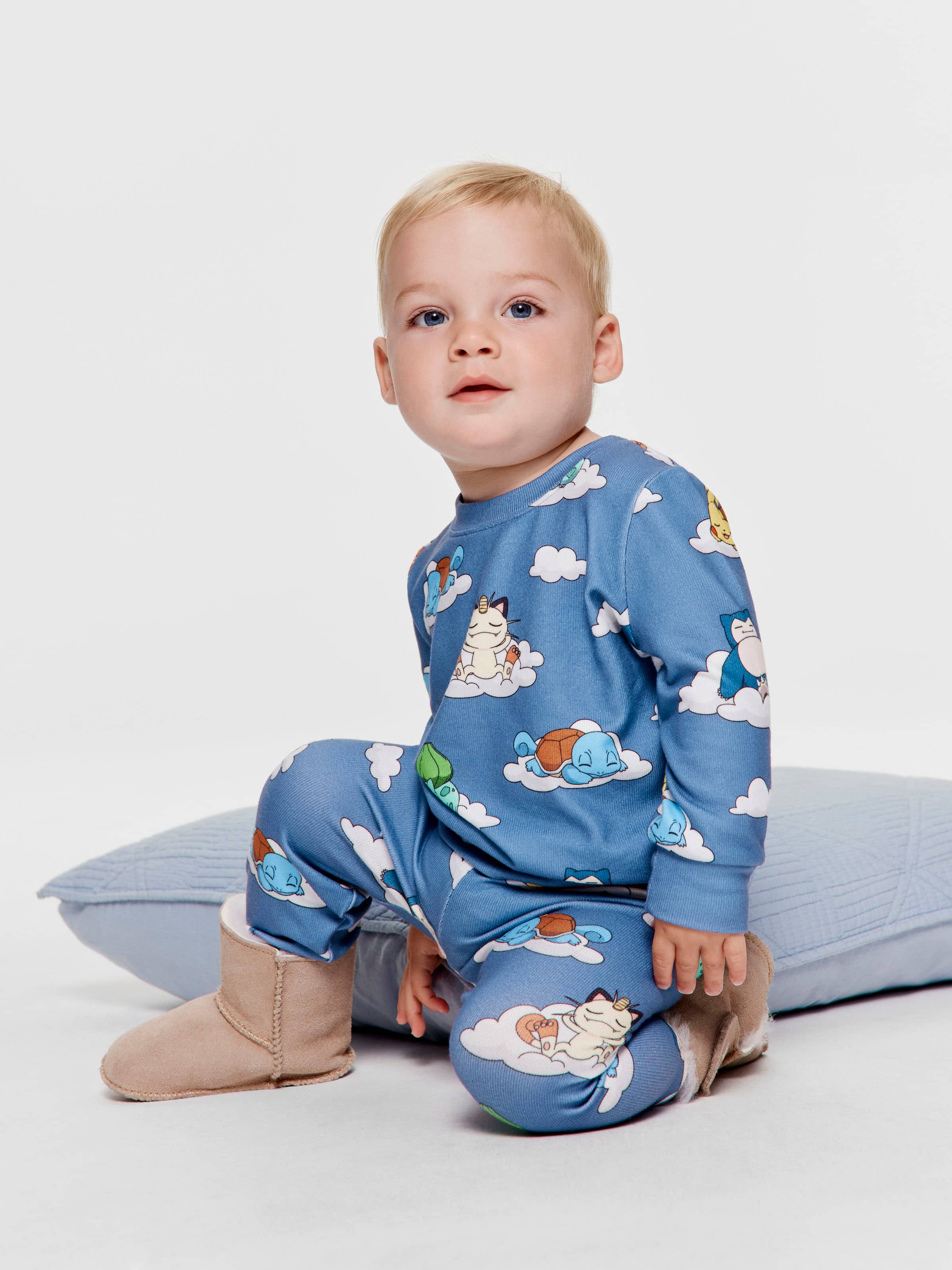 Baby Sleeping Pokemon Plush Long Pj Set