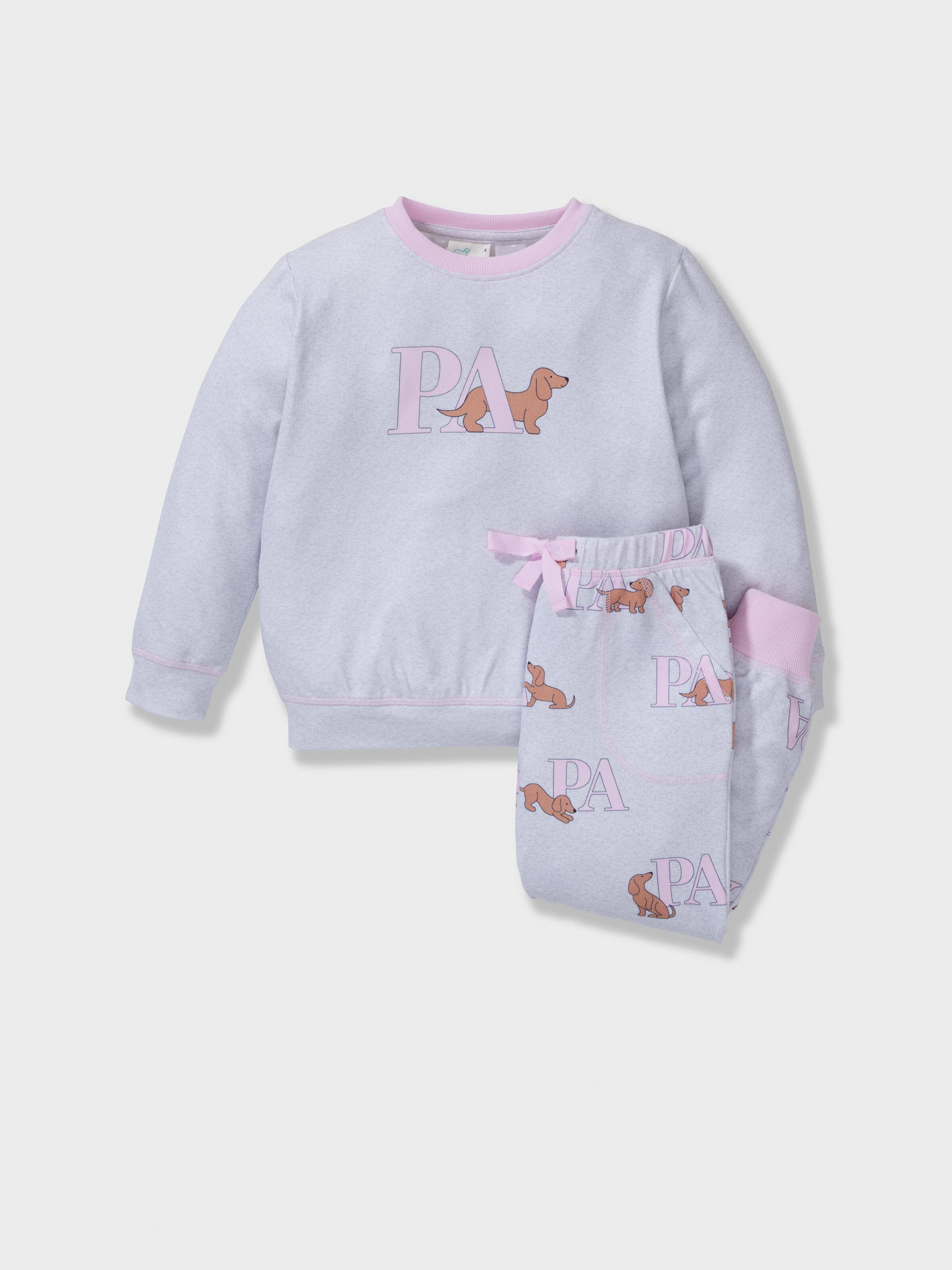 Jnr Girls P.A. Logo Plush Long Pj Set