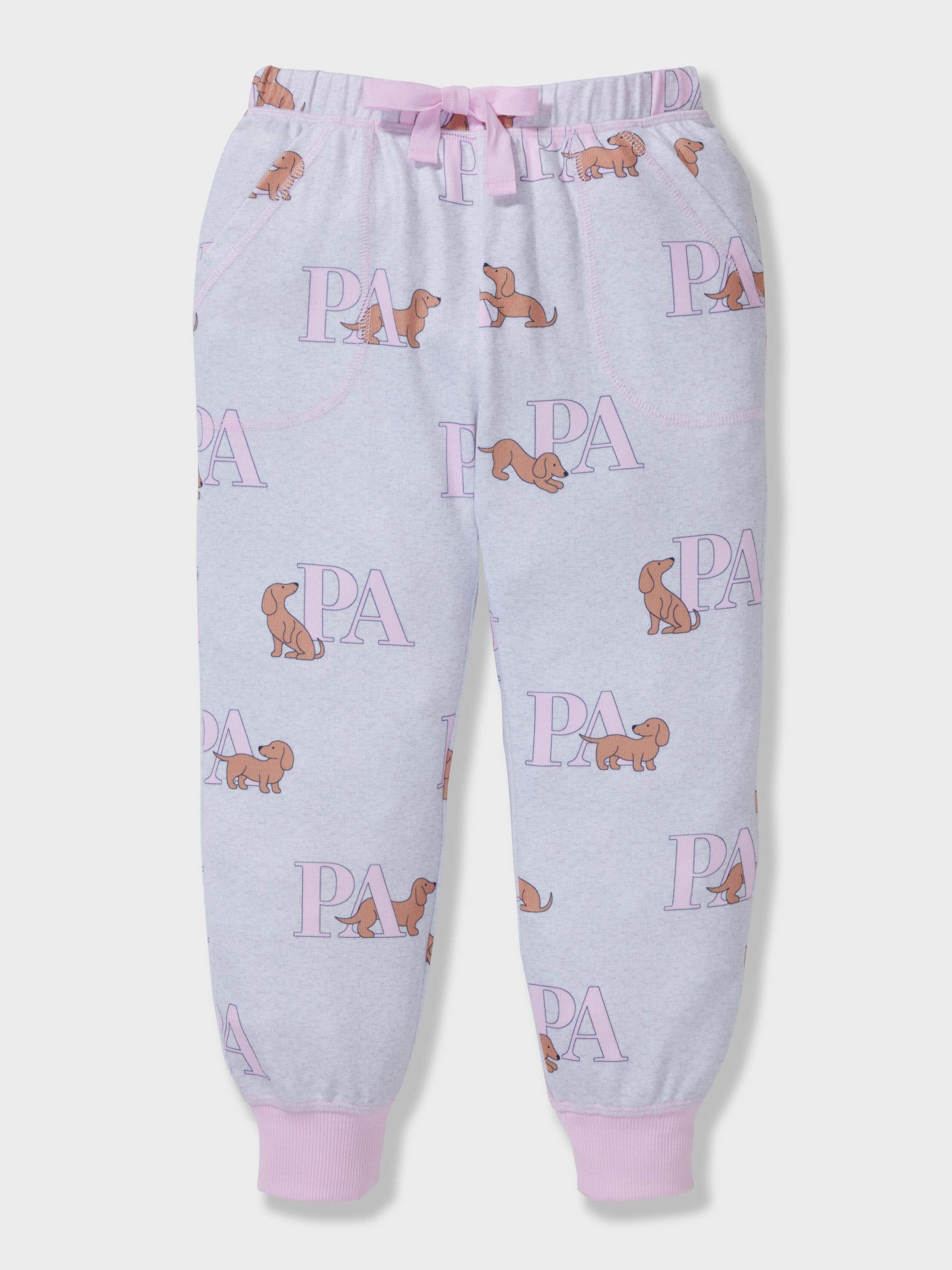 Girls P.A. Logo Plush Long Pj Set