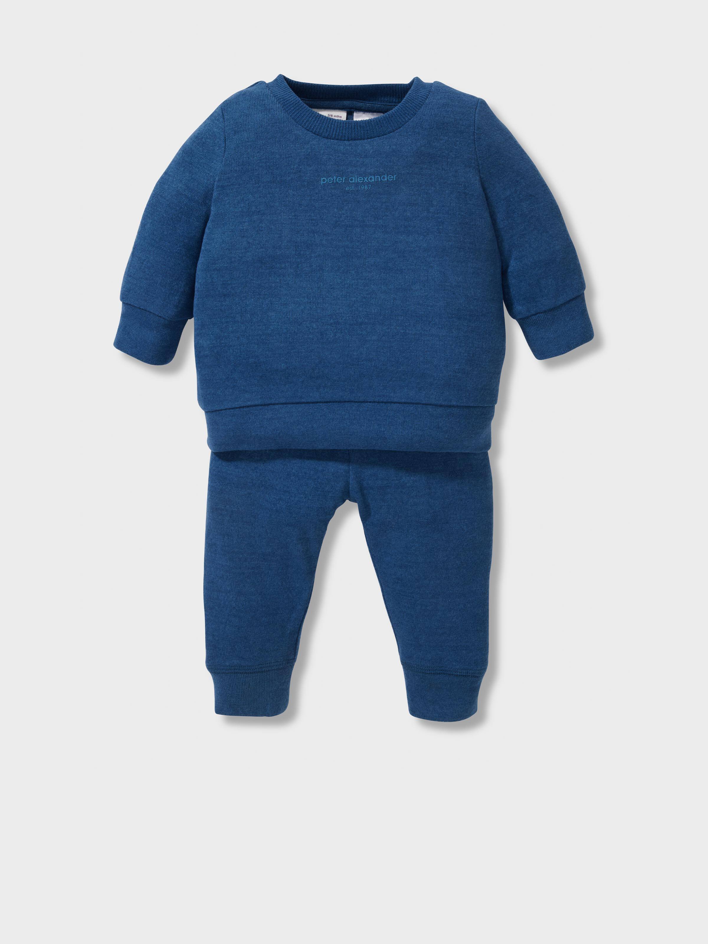 Baby Blue Fuzzy Long Pj Set