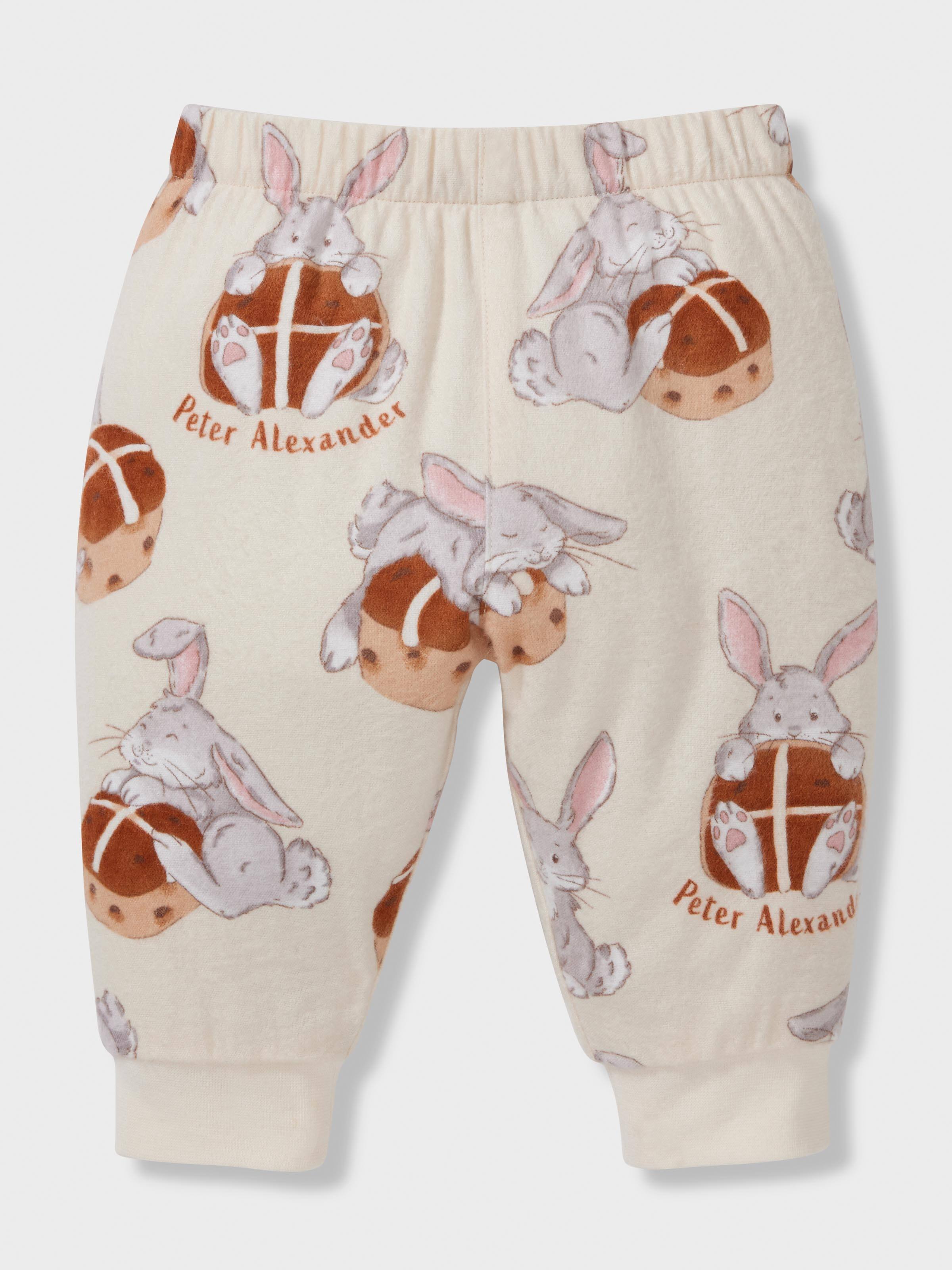Baby Hot Cross Bun Bamboo Flannelette Long Classic Pj Set