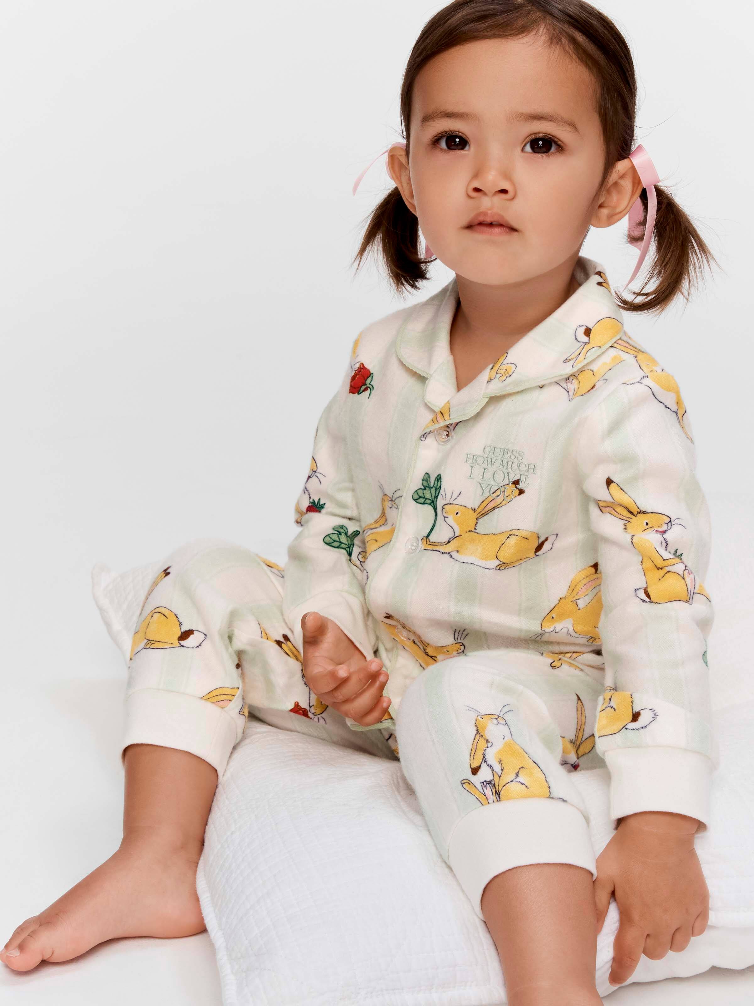 Baby Guess How Much I Love Your Bamboo Flannelette Long Classic Pj Set