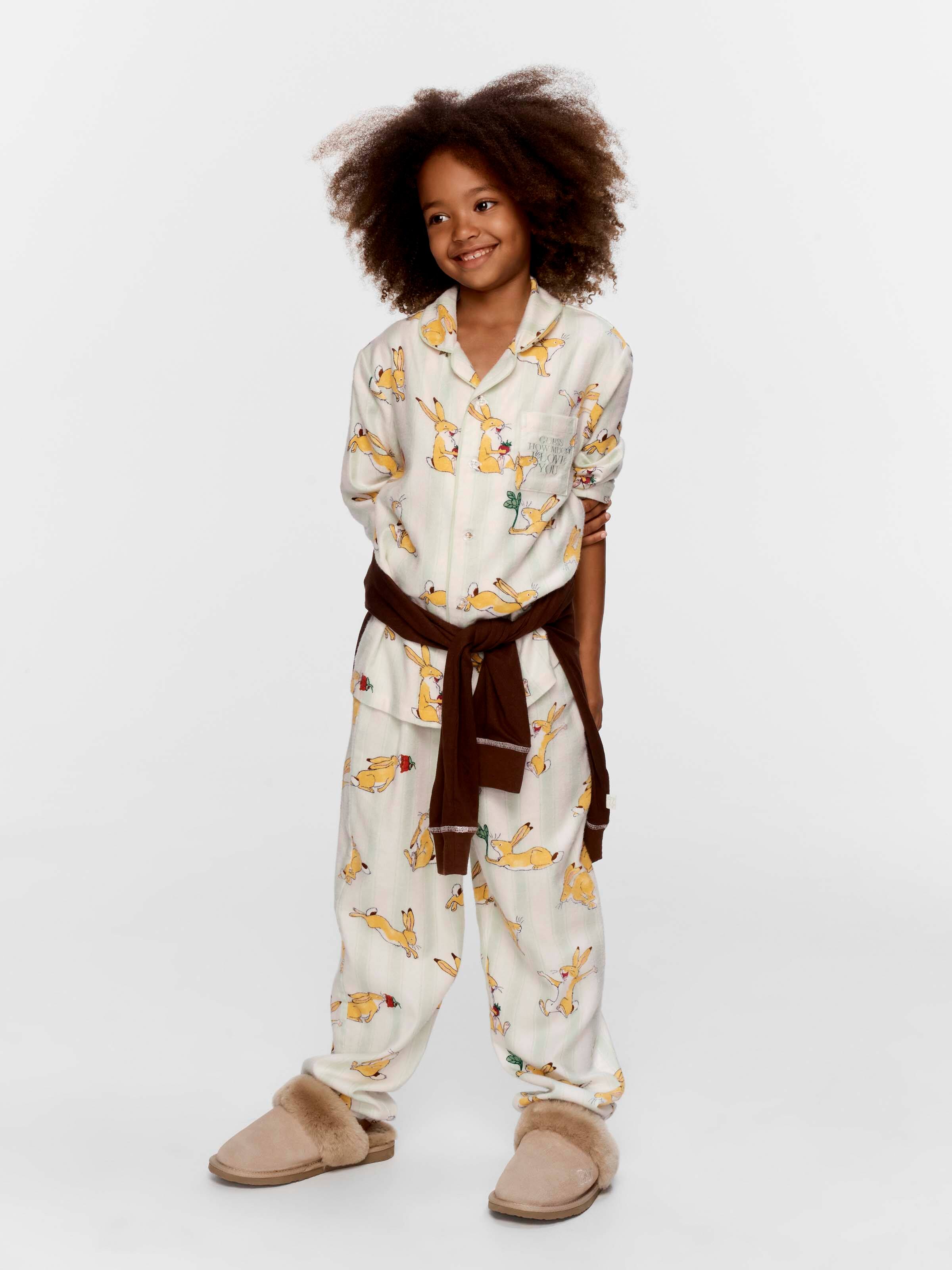 Kids Guess How Much I Love You Bamboo Flannelette Long Classic Pj Set