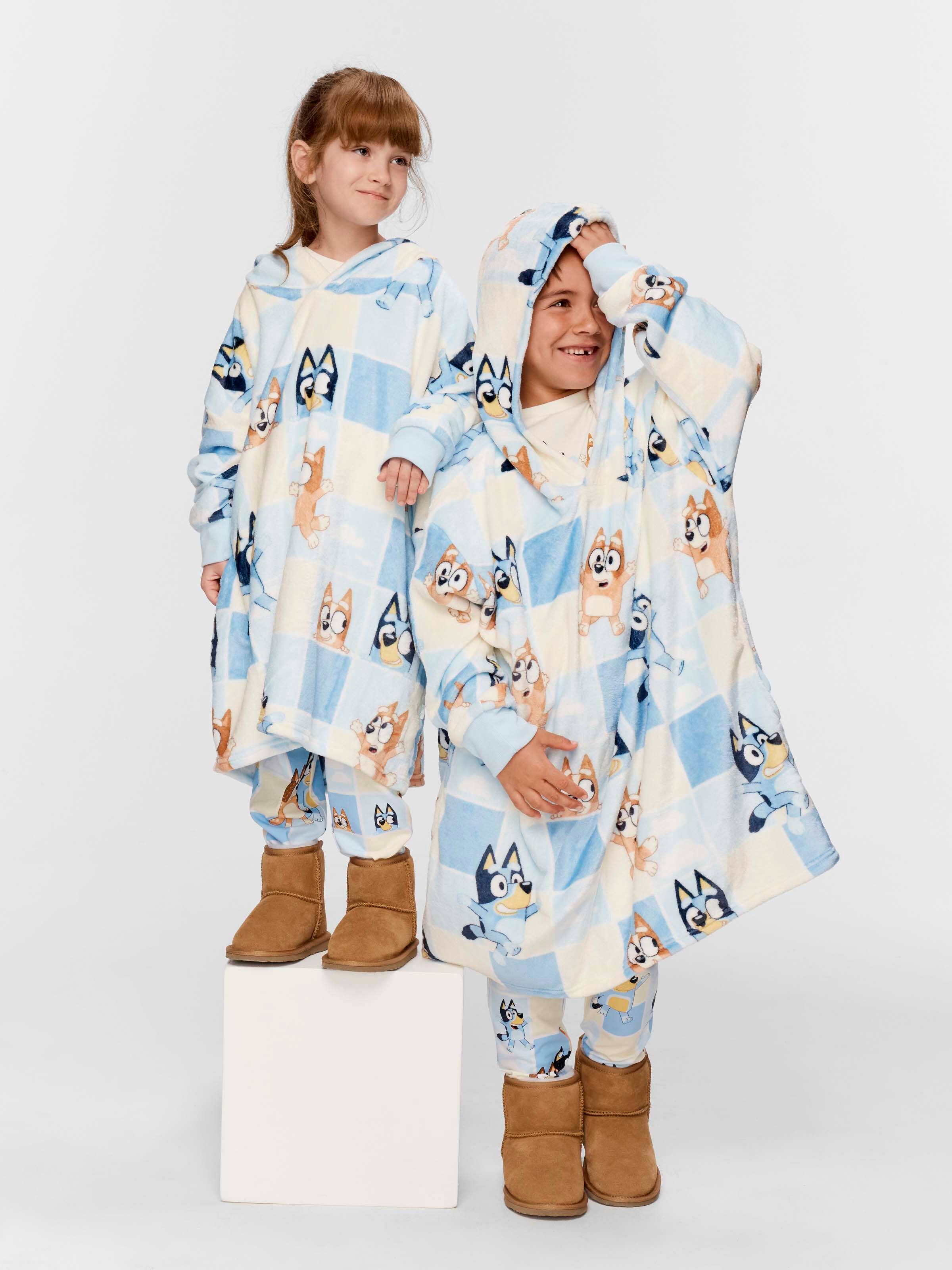 Jnr Kids Bluey Check Shnuggle