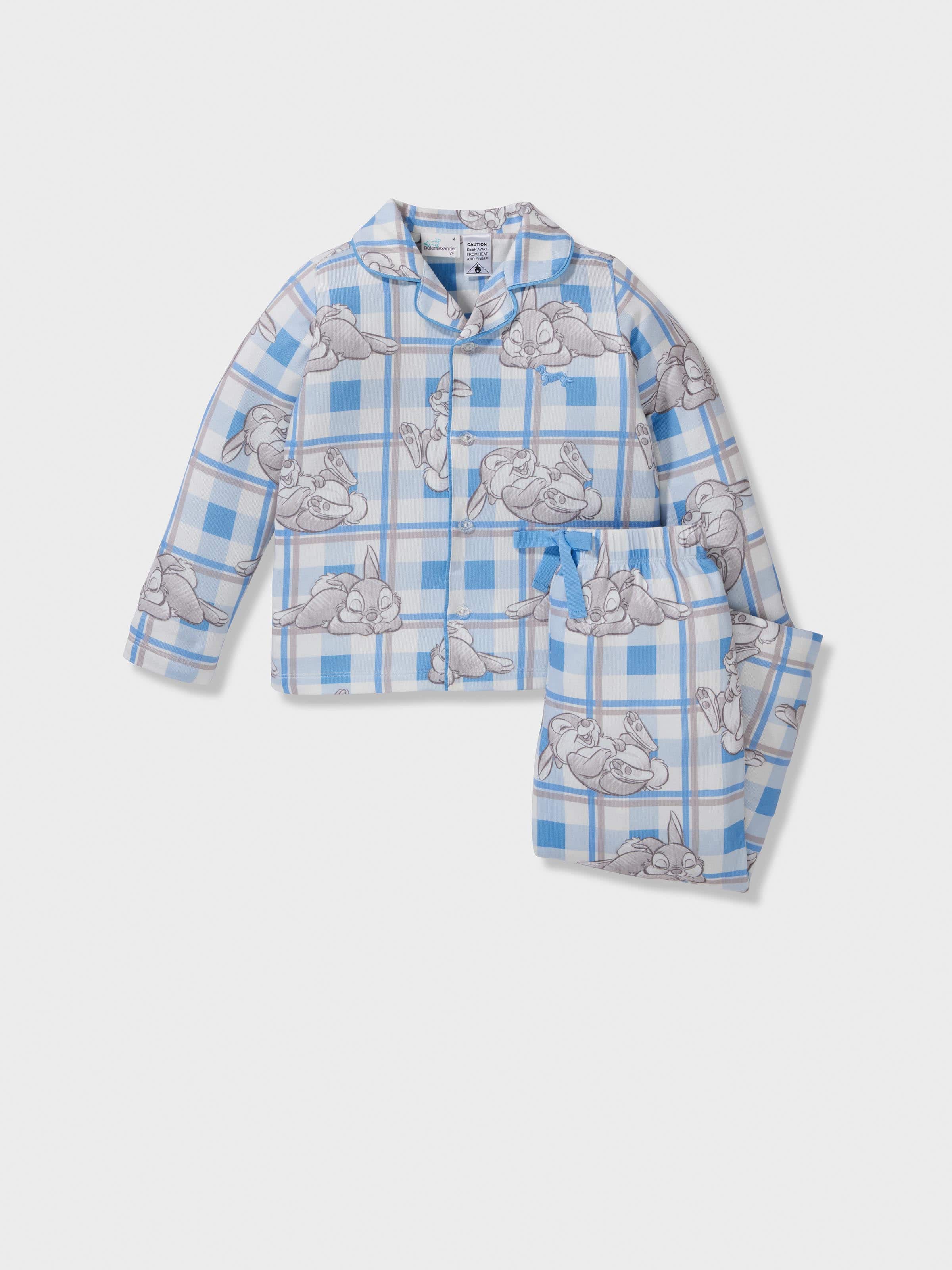 Jnr Boys Disney Thumper Plush Long Classic Pj Set