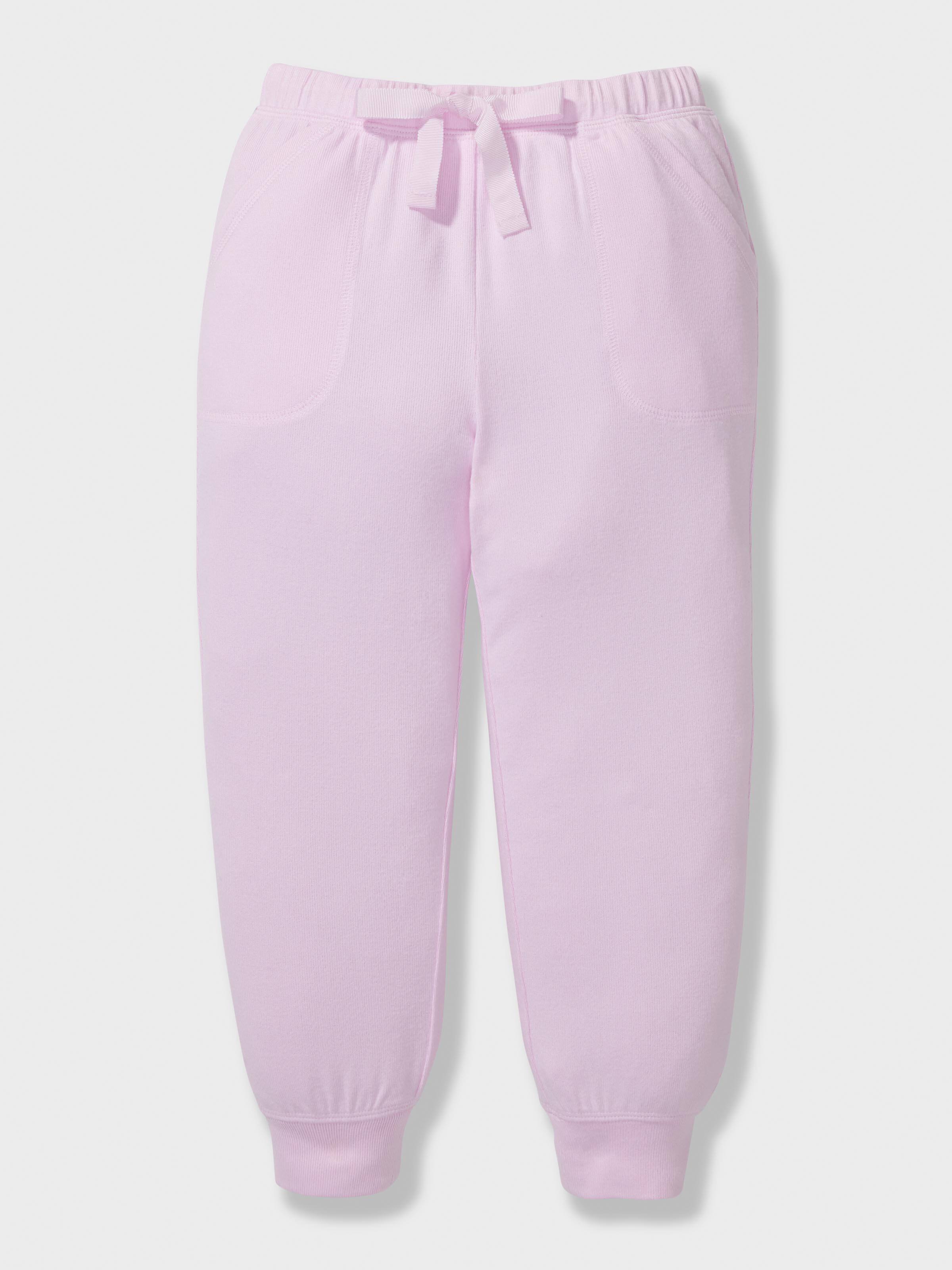 Jnr Girls Pink Plush Long Pj Set