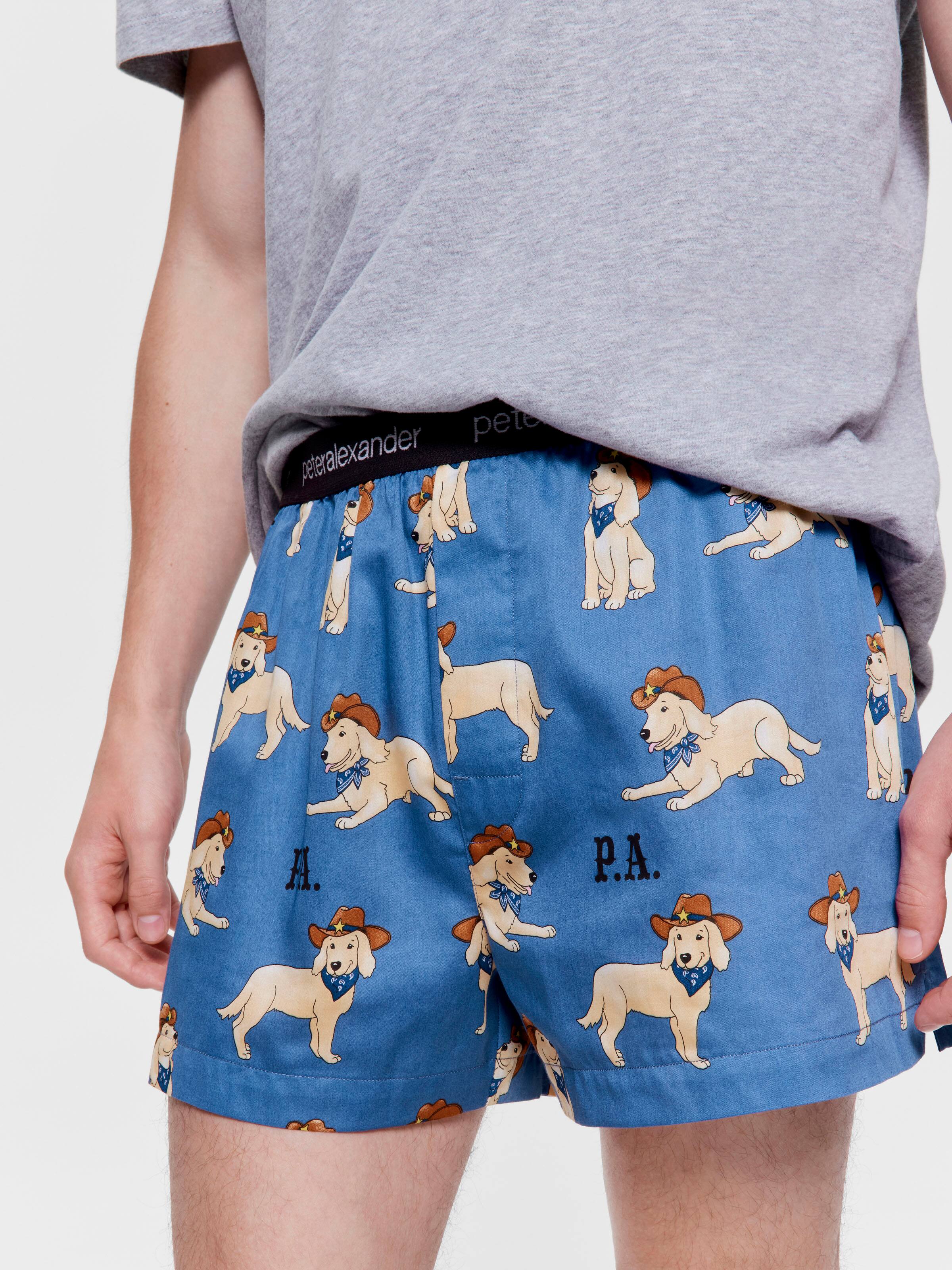 Cowboy Dog Dreams 100% Cotton Boxer Short