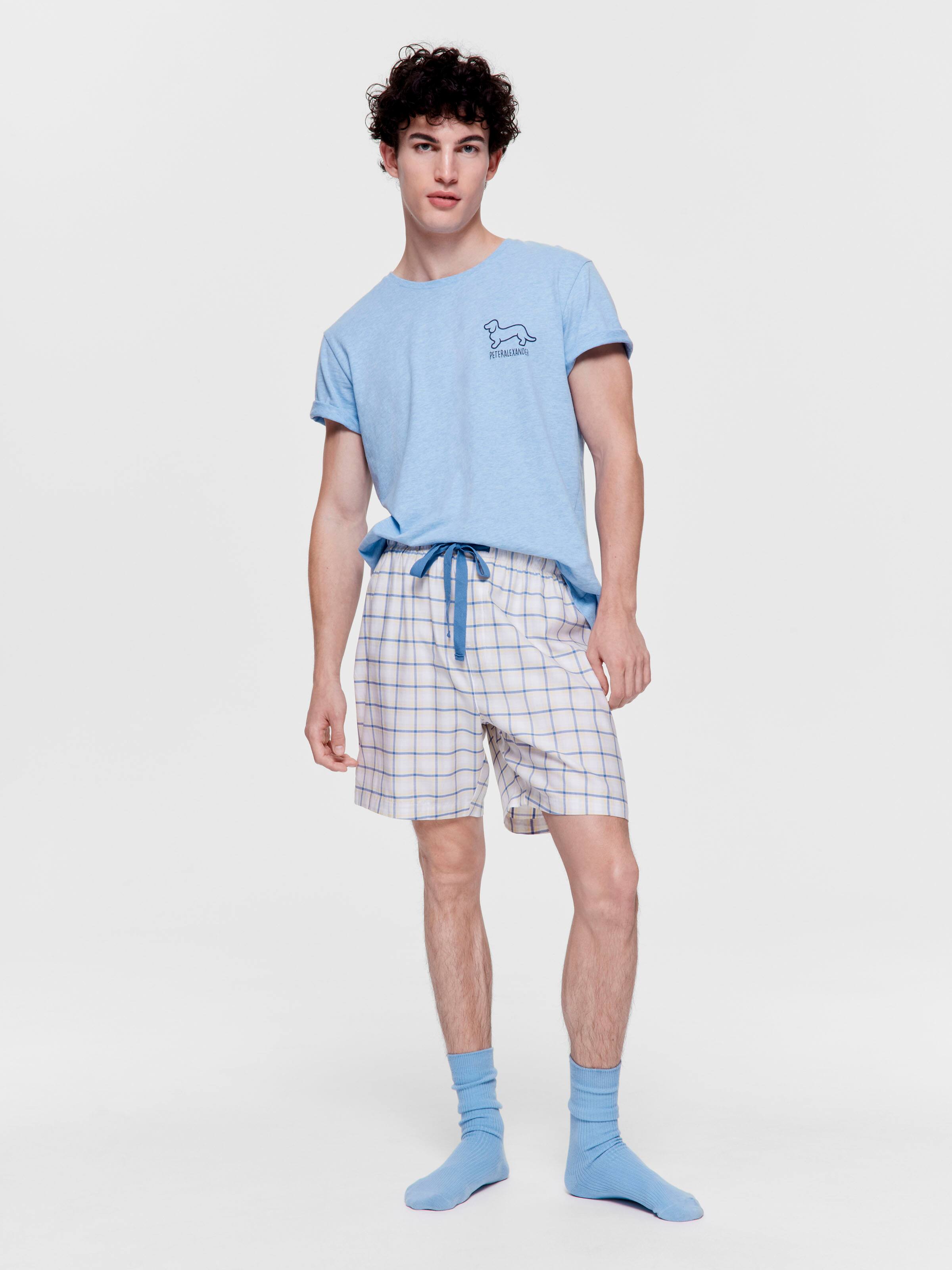 Micro Check Mid Short