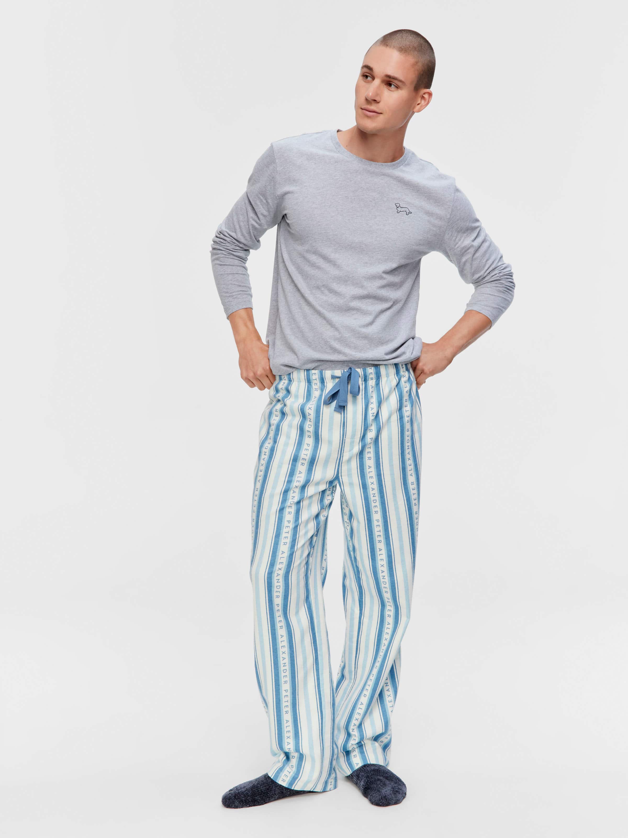 P.A Stripe Flannelette Classic Pj Pant
