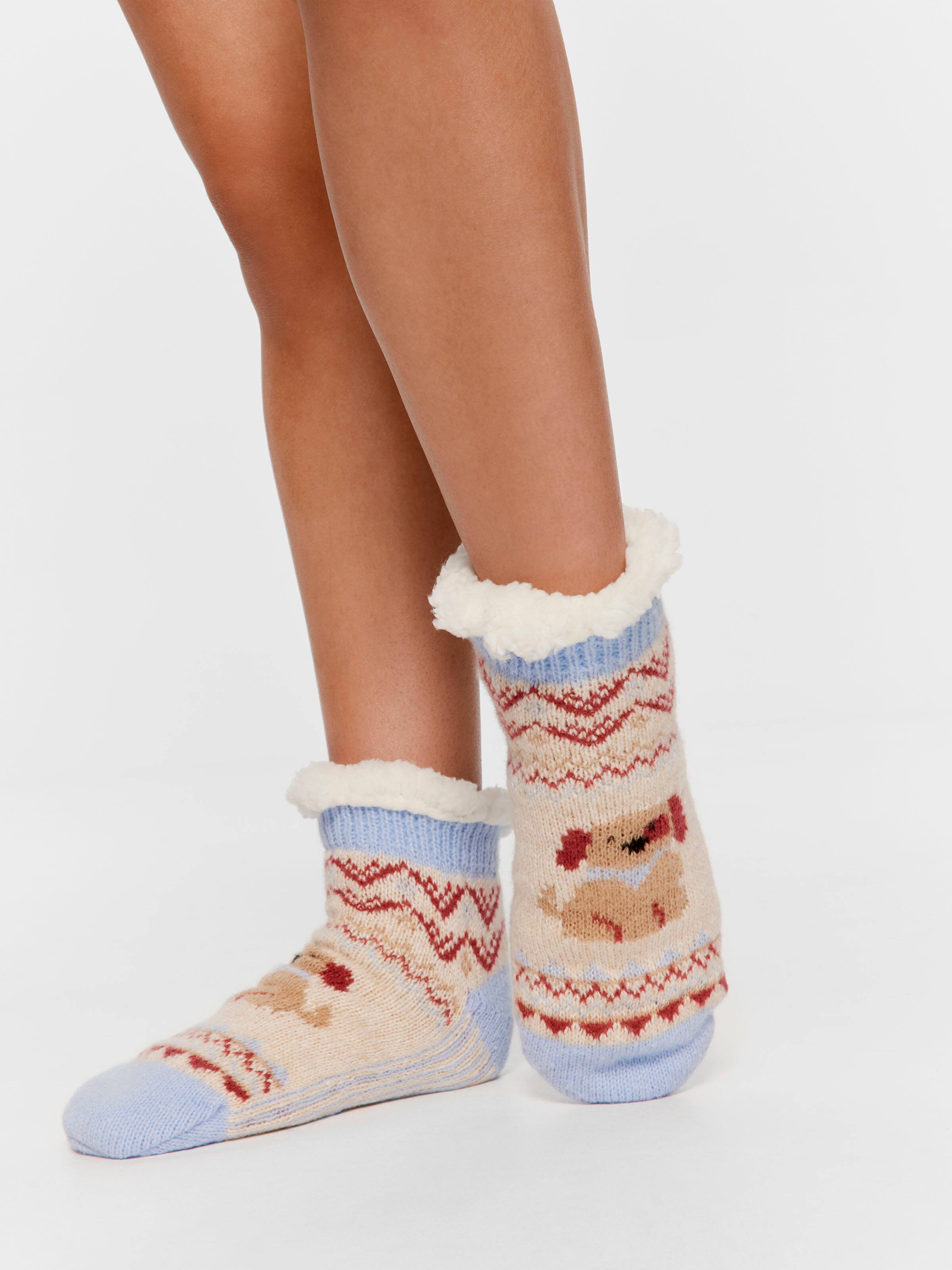 Puppy Fair Isle Sockette