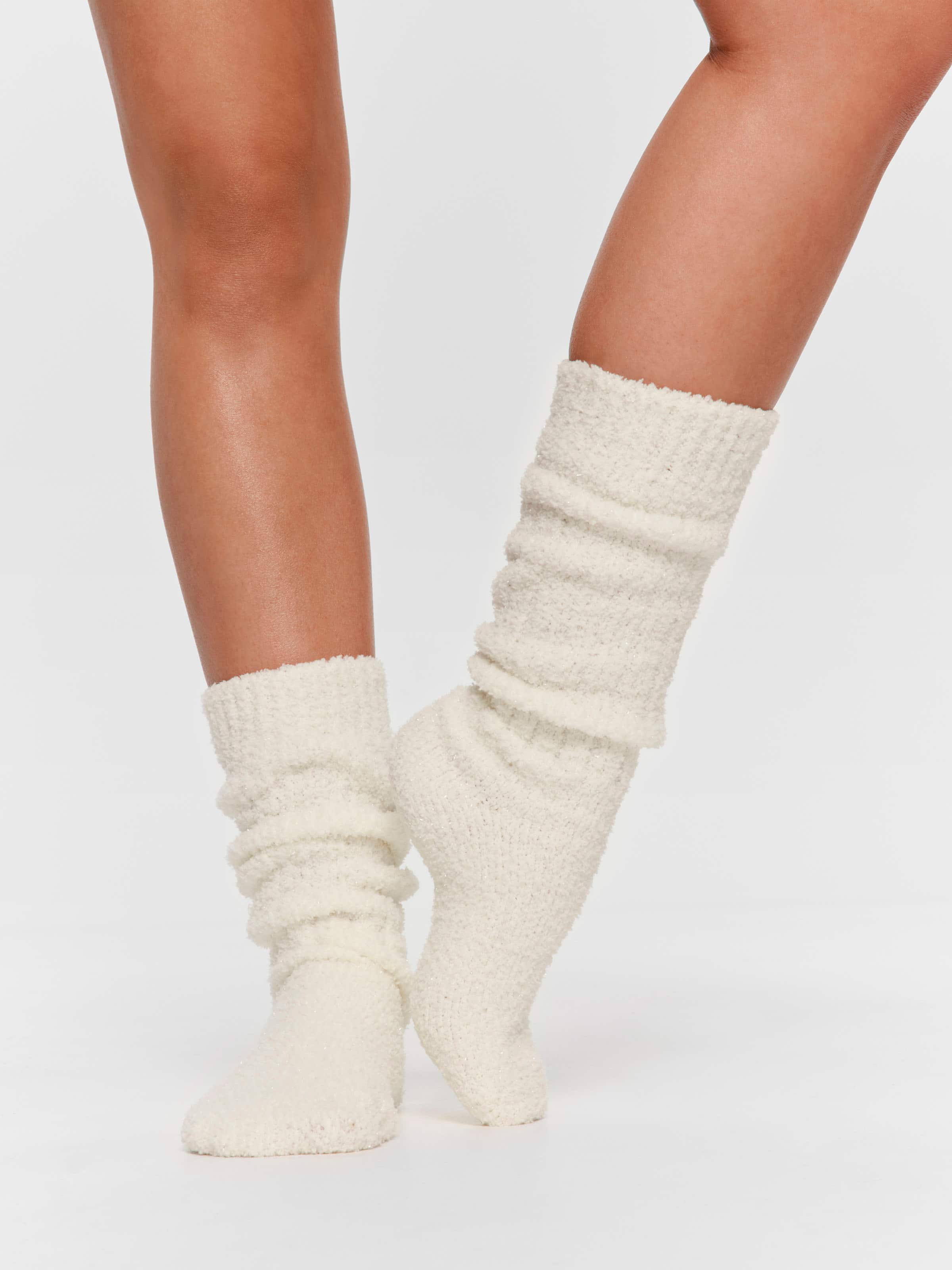 Metallic Slouch Sock