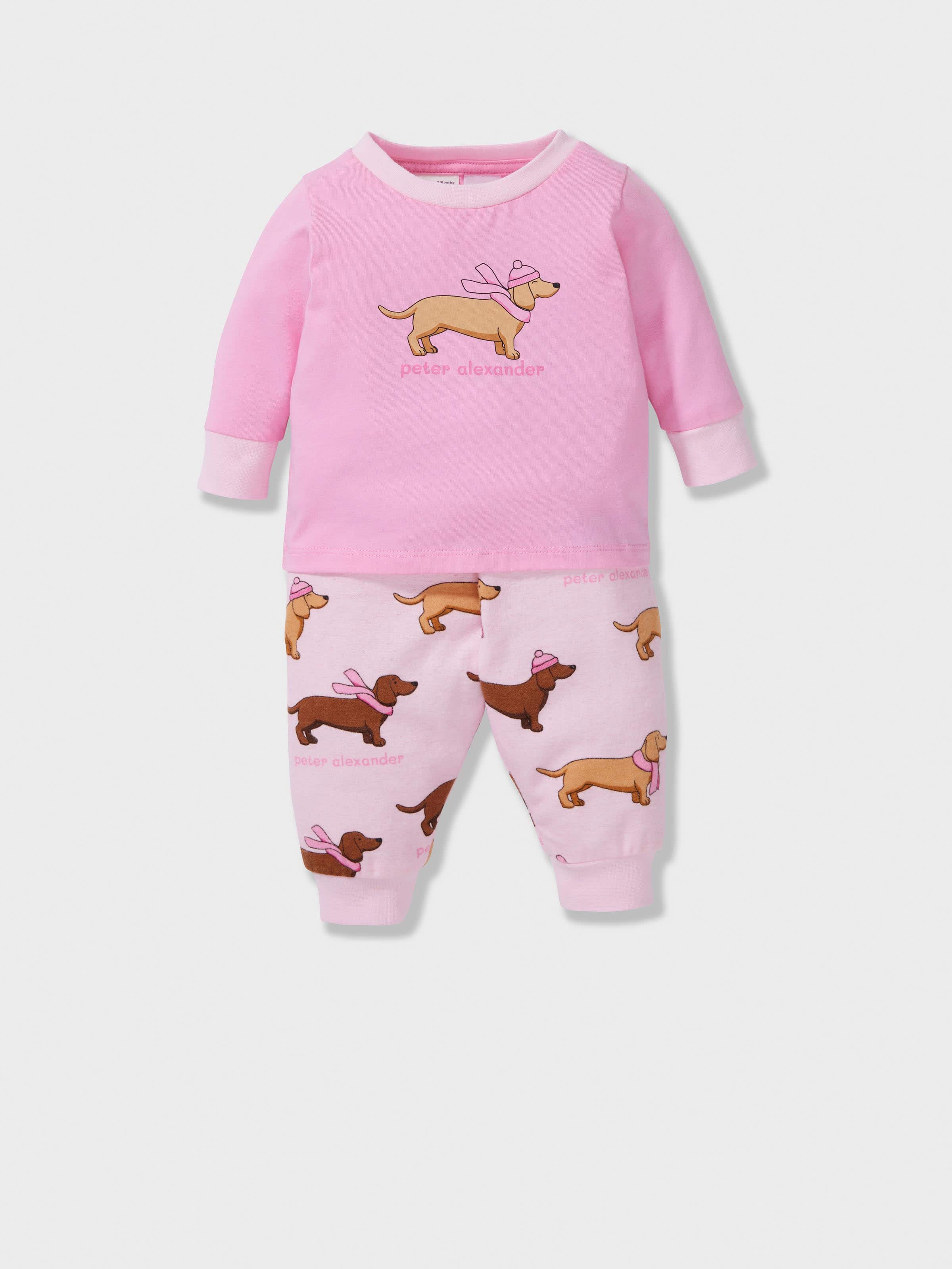 Baby Girl Pink Penny 100% Cotton Long Pj Set