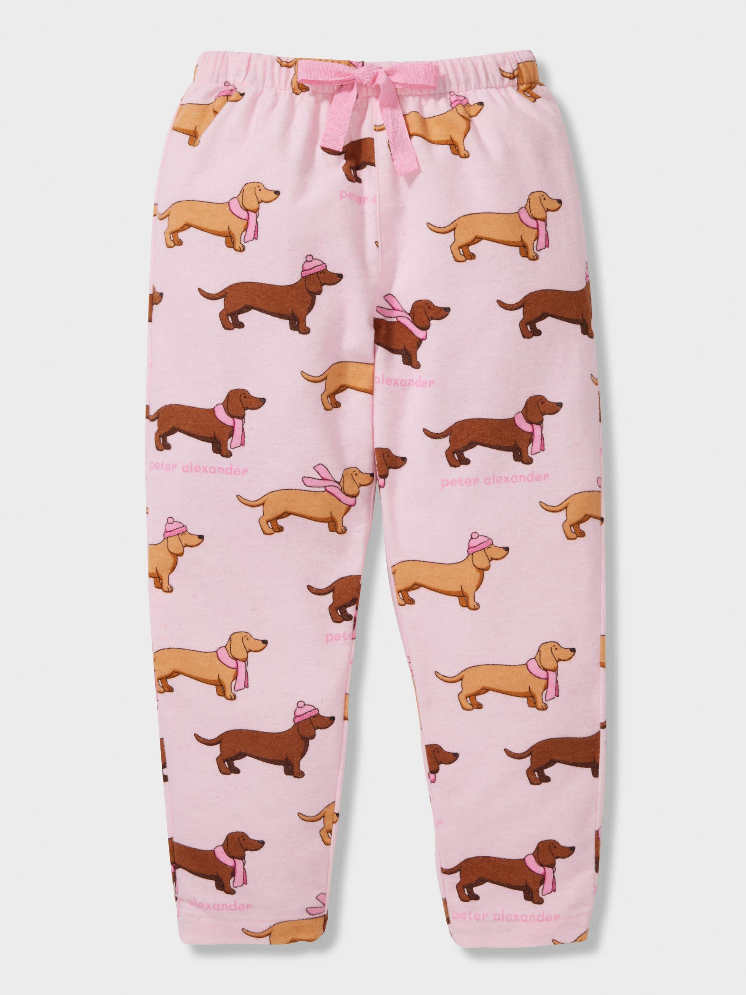 Jnr Girls Pink Penny 100% Cotton Long Pj Set