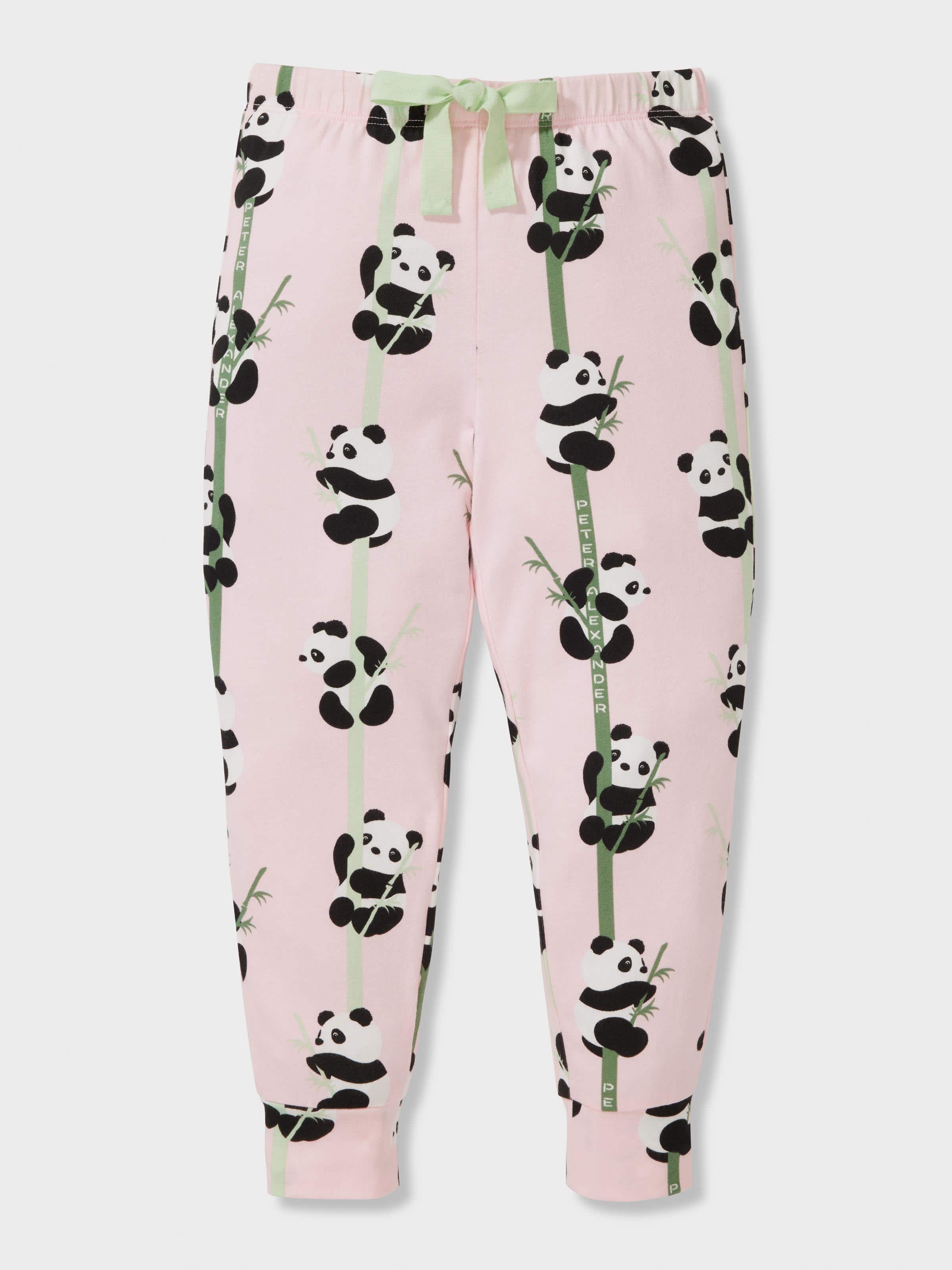 Jnr Girls Panda Long Pj Set