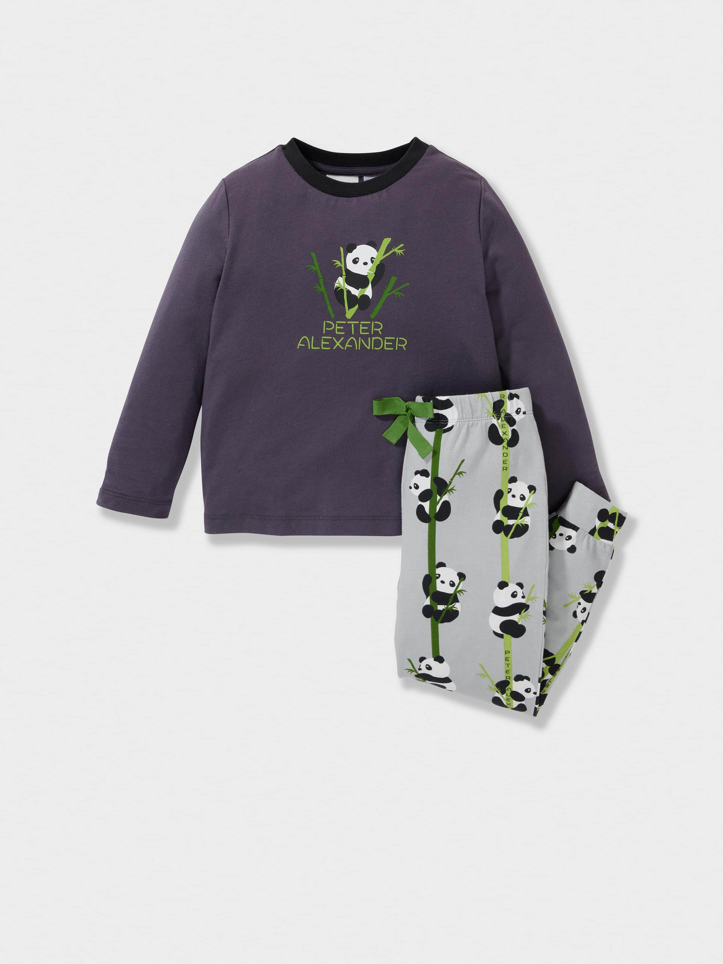 Jnr Boys Panda Long Pj Set