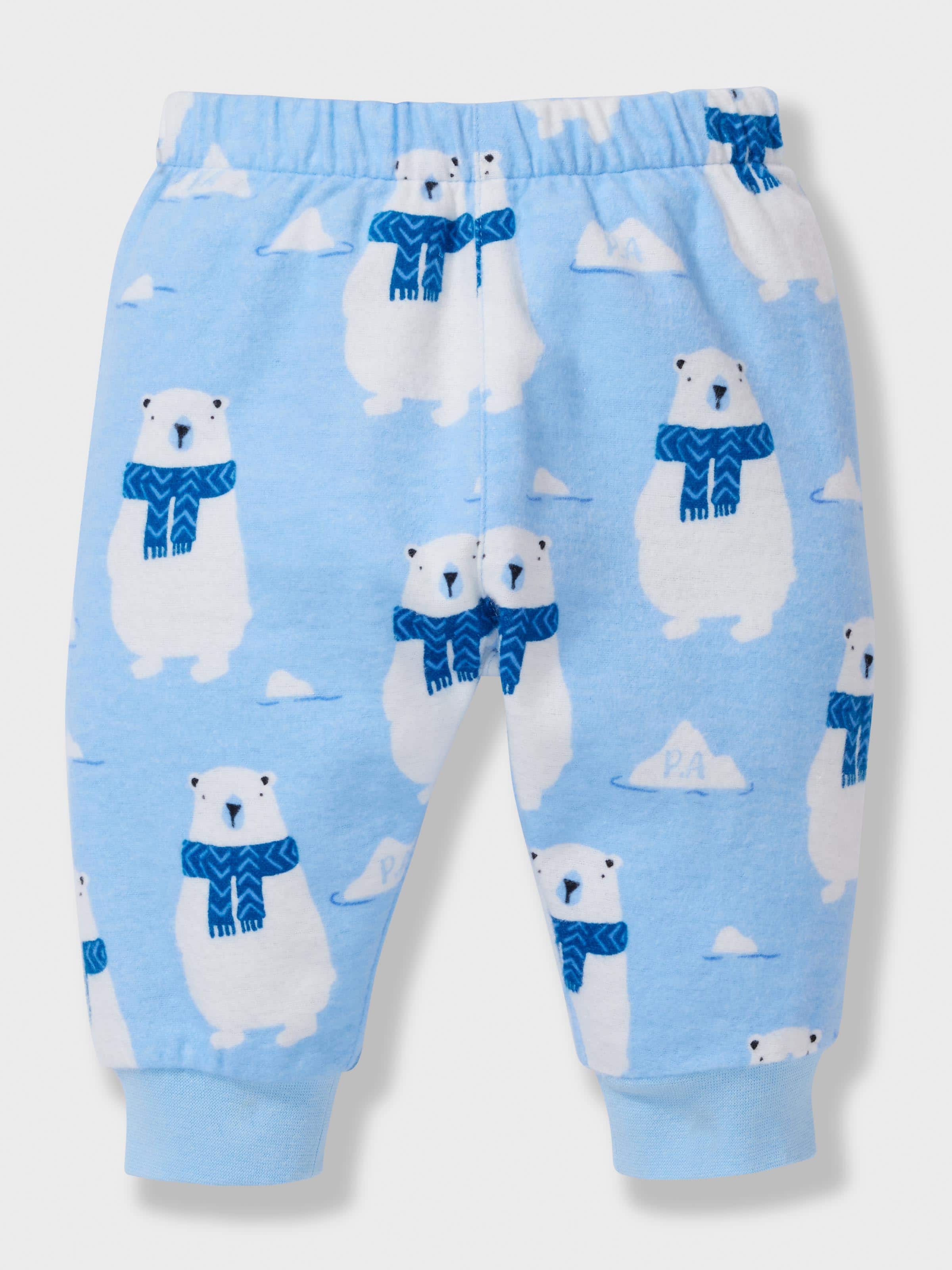 Baby Polar Bear 100% Cotton Long Pj Set