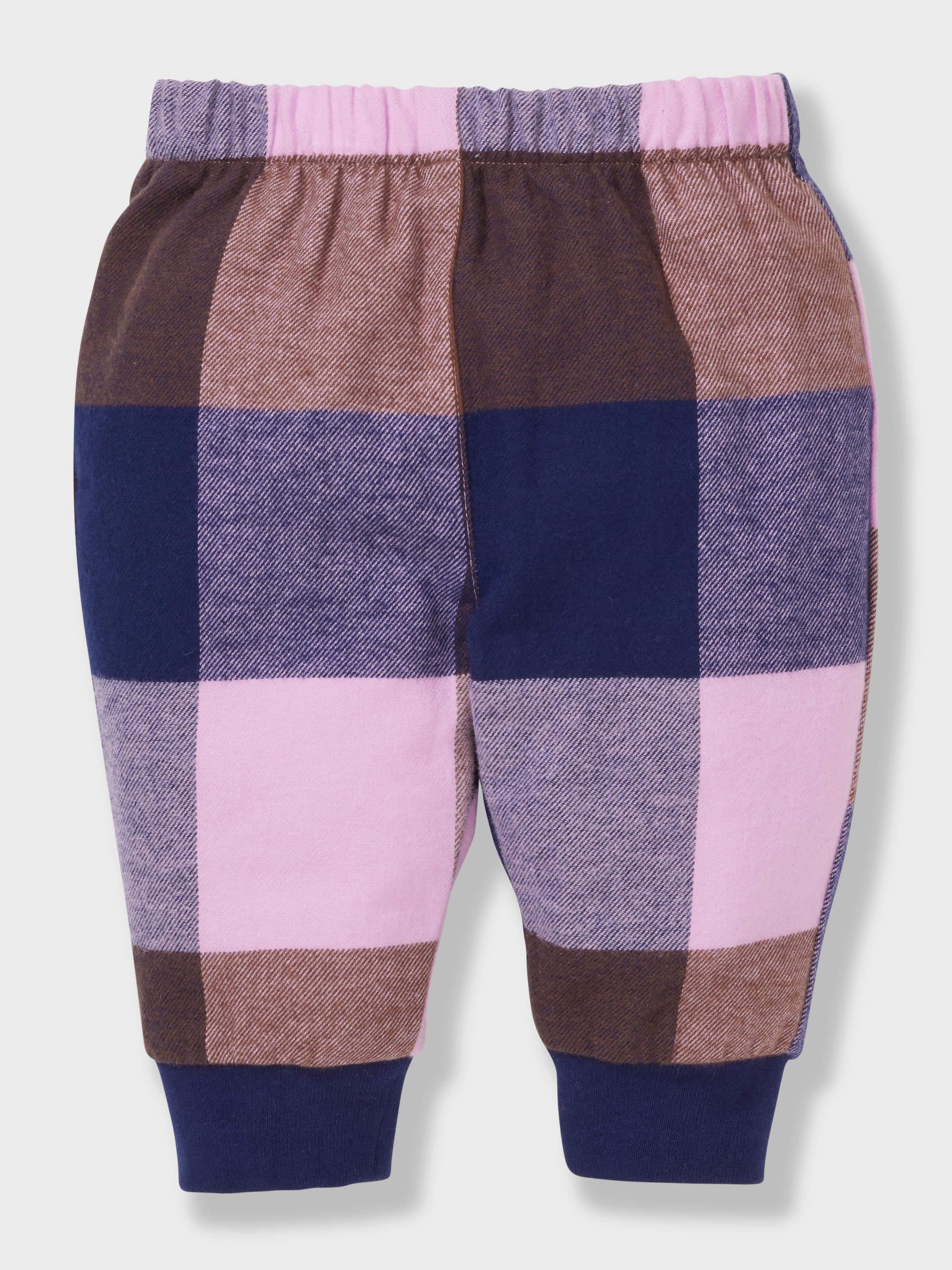 Baby Girl Buffalo Check Long Pj Set