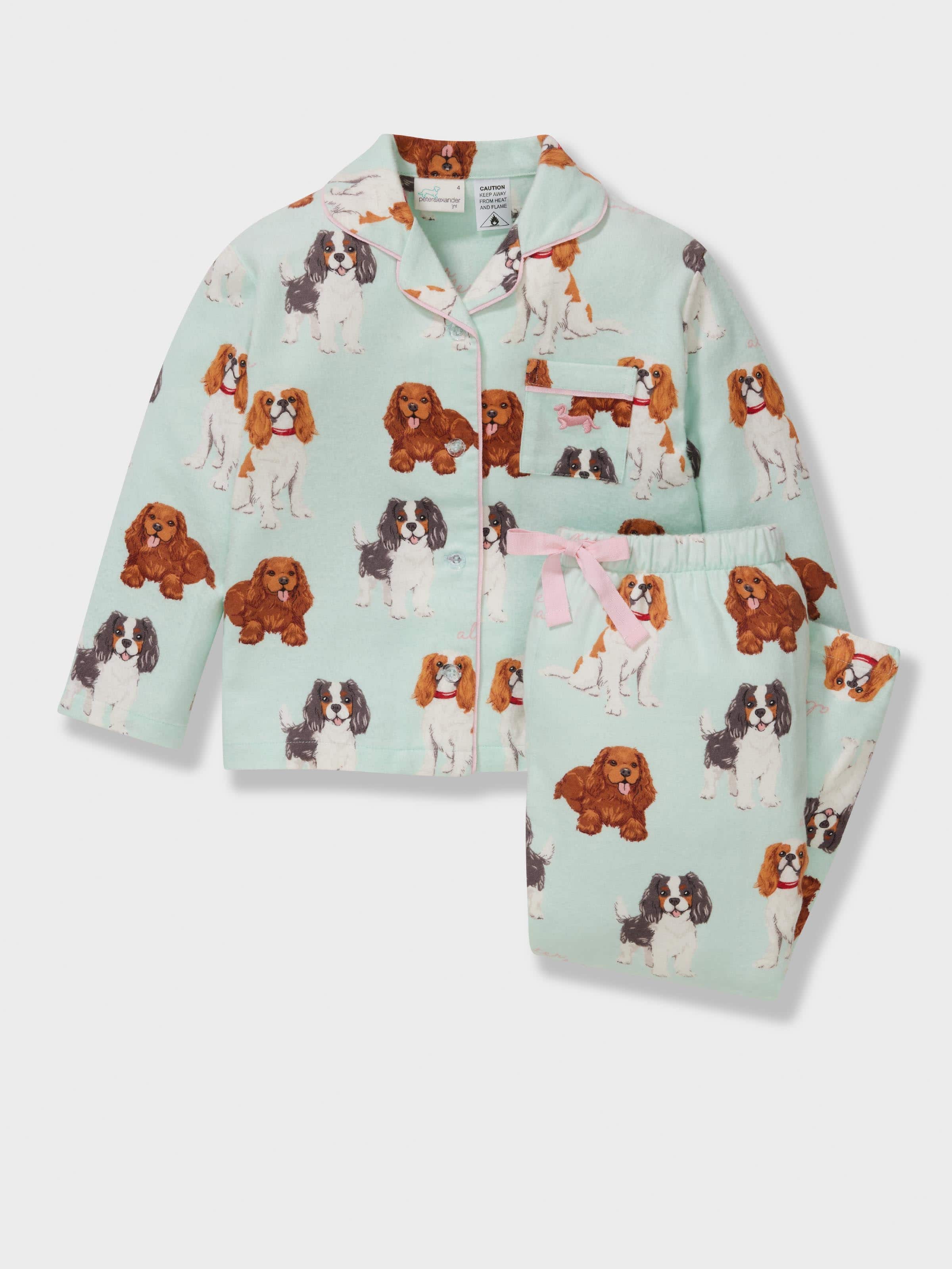 Jnr Girls Spaniels Long Classic Pj Set
