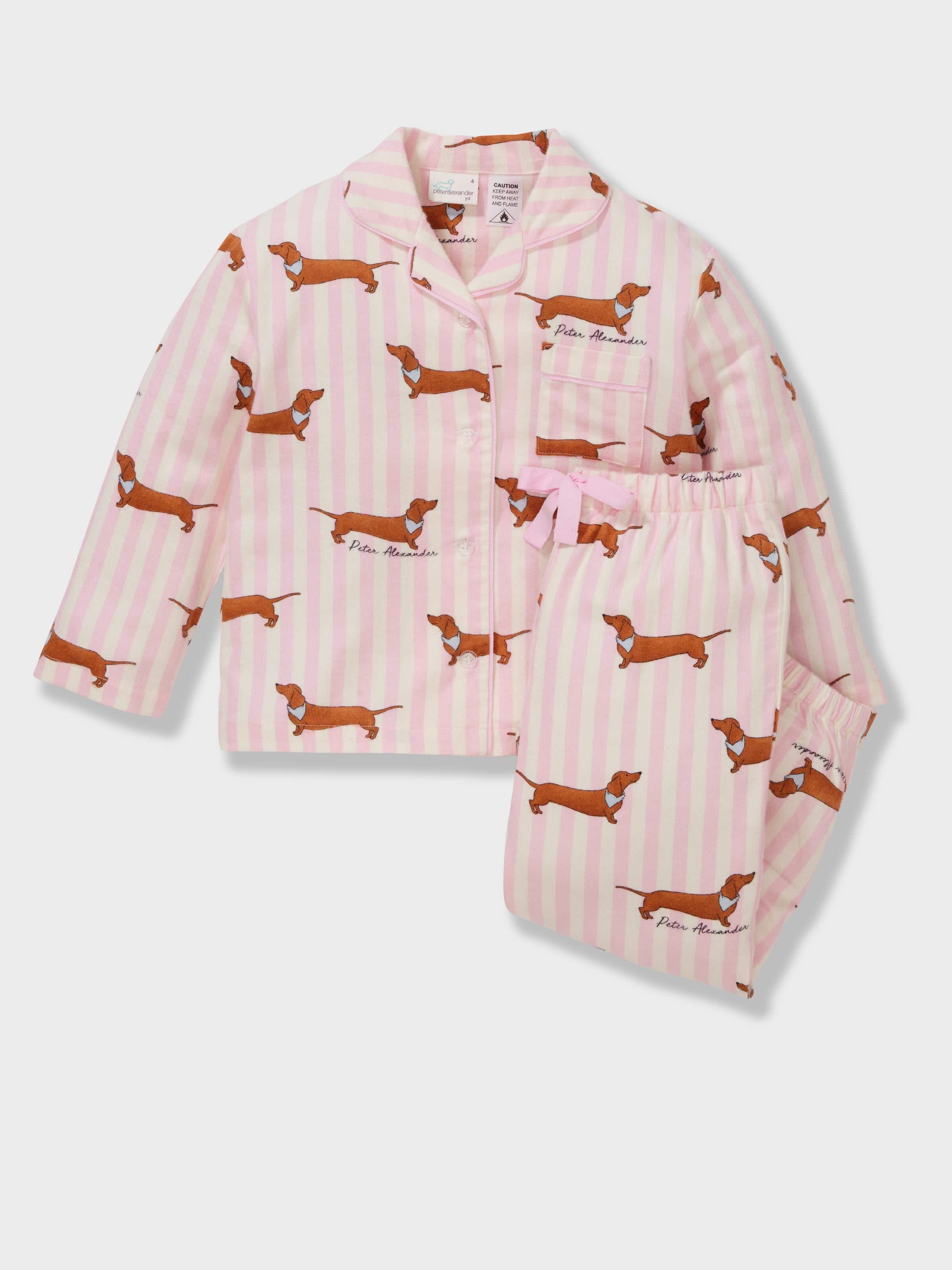 Jnr Girls Penny Stripe Long Classic Pj Set