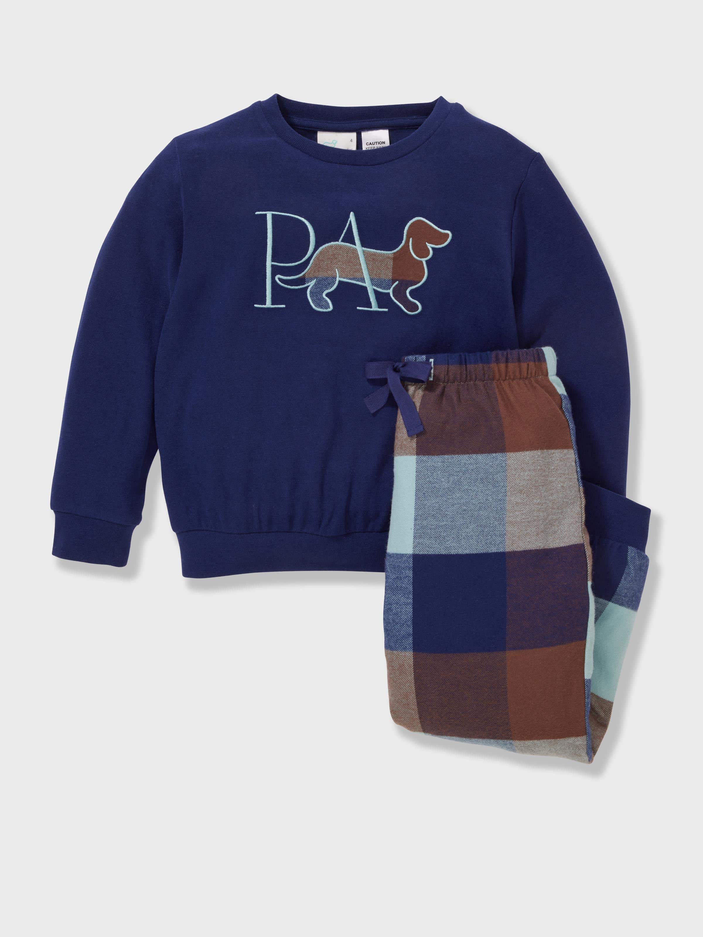 Jnr Boys Buffalo Check Long Pj Set