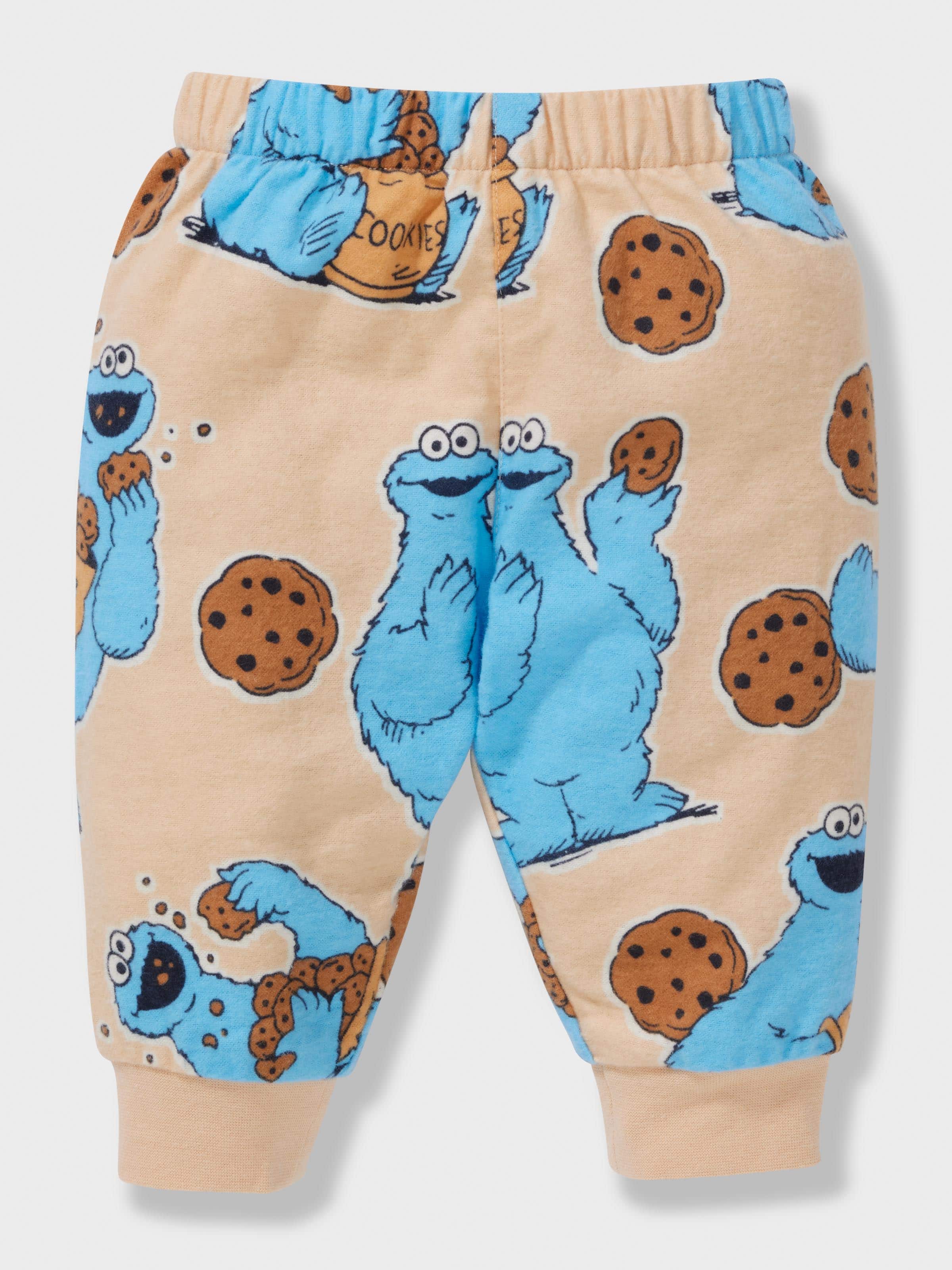 Baby Cookie Monster Long Pj Set